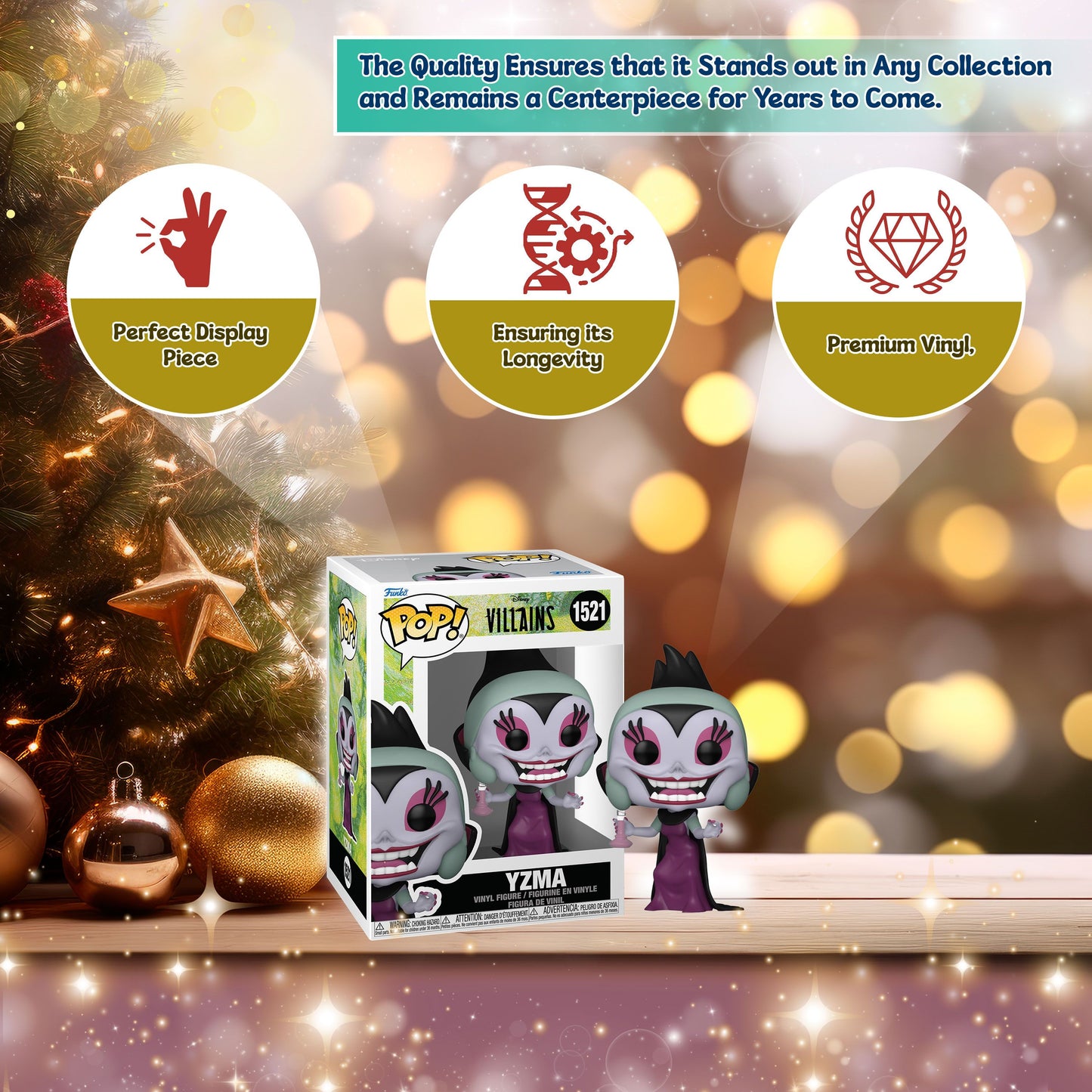 Yzma Funko Pop! Disney Villains - Emperors New Groove - Approx. 4 1/2" Collectible Vinyl Figure #1521 with Display Box Protector Case