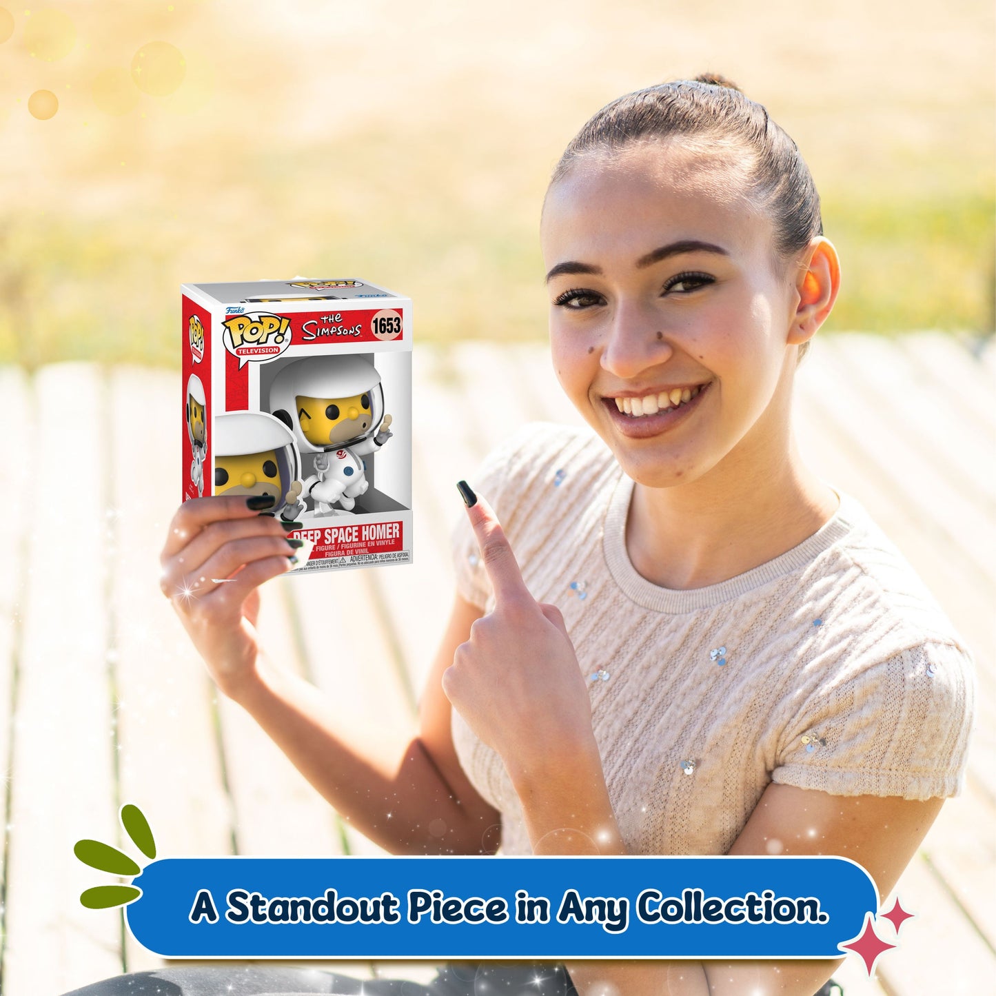 Deep Space Homer Funko Pop! Television The Simpsons - Approx. 5" Collectible Vinyl Figure #1653 Bundled with Display Box Protector Case