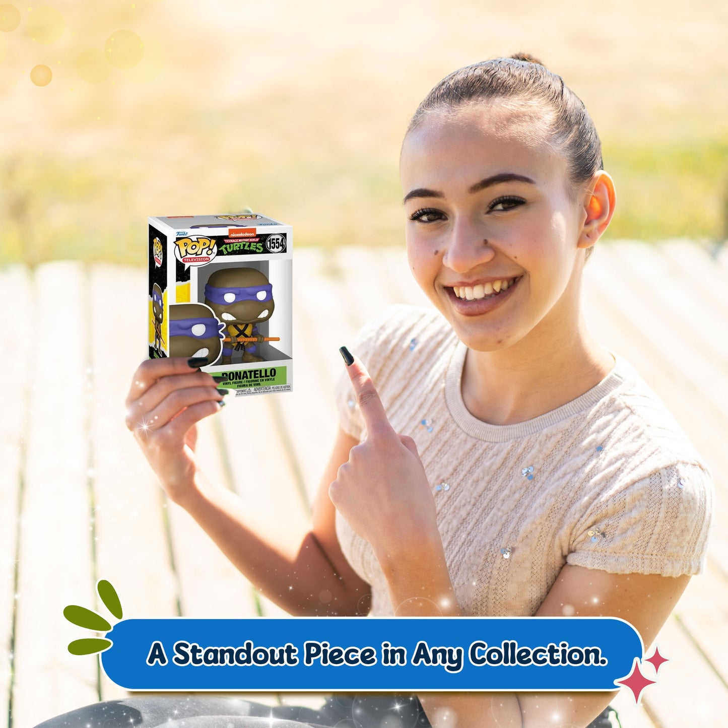 Donatello with Bo-Staff Funko Pop! Television Nickelodeon Teenage Mutant Ninja Turtles - Approx. 3 1/2" Collectible Vinyl Figure #1554 with Display Box Protector Case