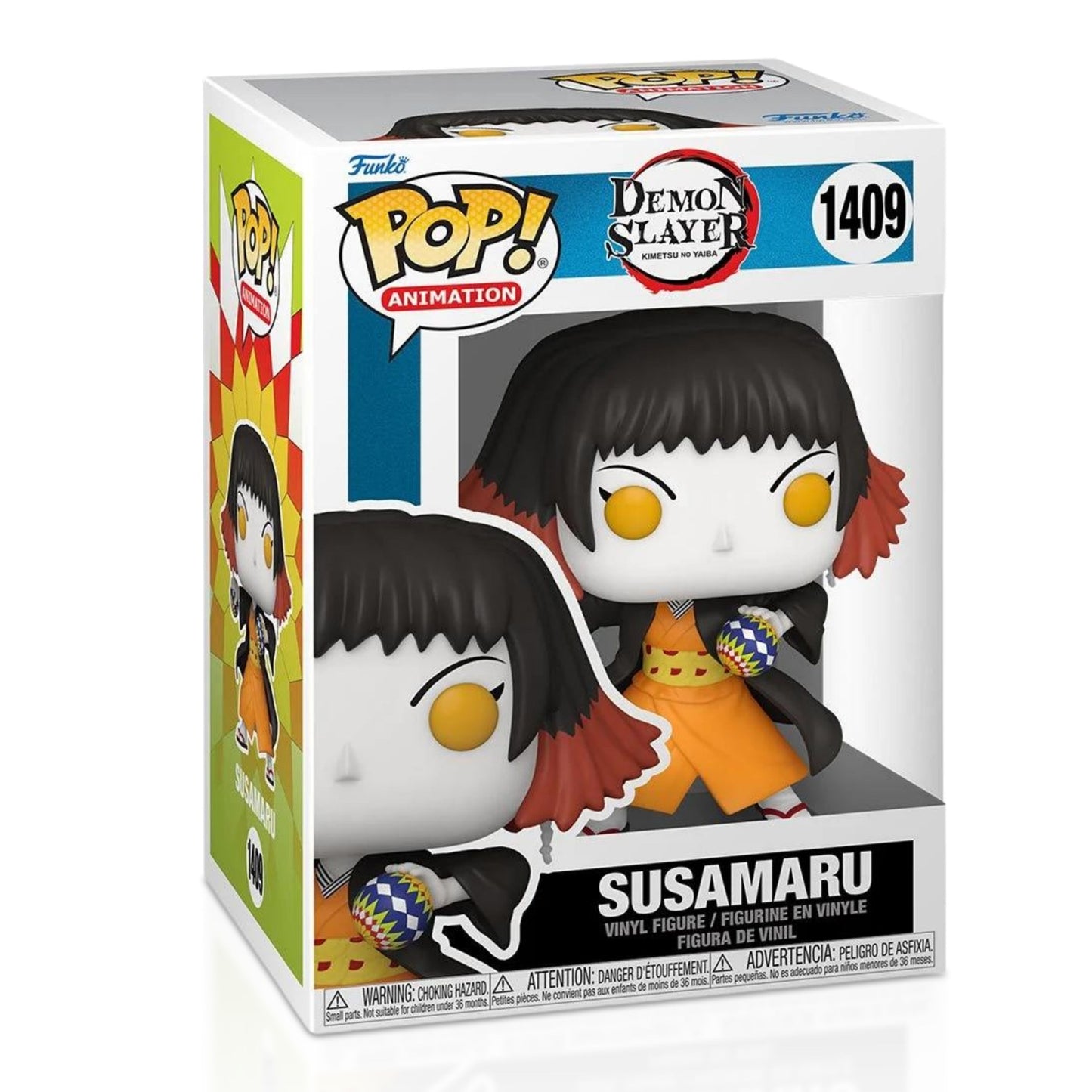 Susamaru Funko Pop! Animation: Demon Slayer - Approx. 4" Collectible Vinyl Figure #1409 with Display Box Protector Case