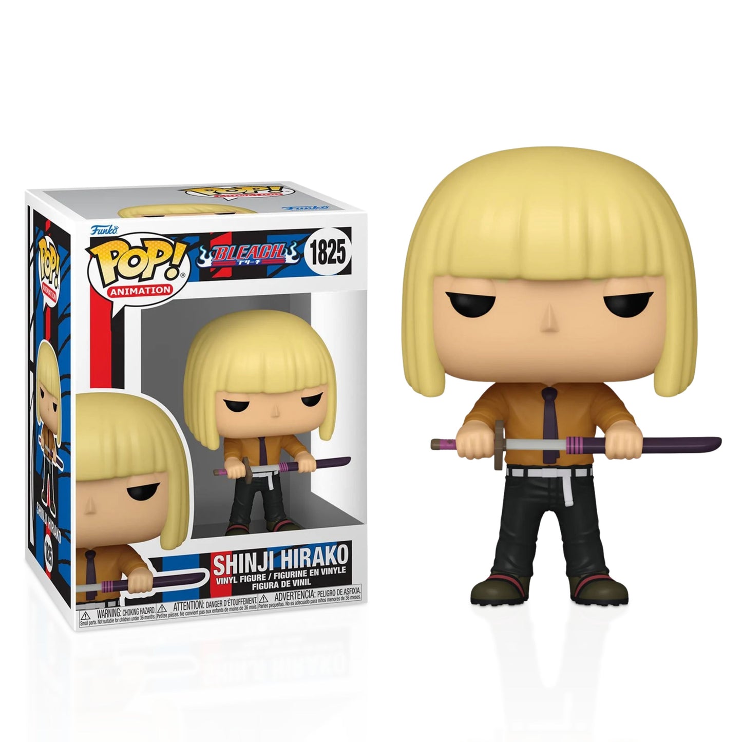 Shinji Hirako Funko Pop! Animation Bleach - Approx. 4" Collectible Vinyl Figure #1825 with Display Box Protector Case