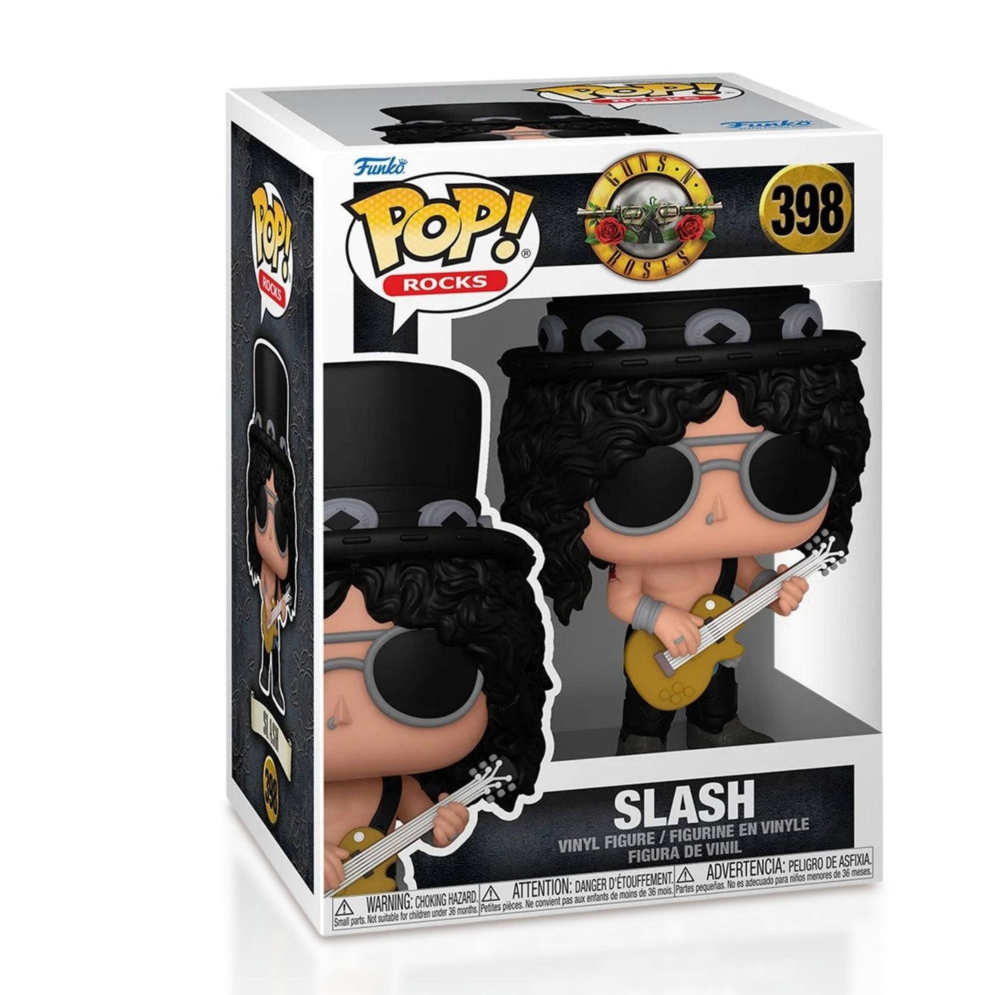 Slash Funko Pop! Rocks Guns N Roses – Iconic Rock Guitarist - Collectible Vinyl Figure #398 with Display Box Protector Case