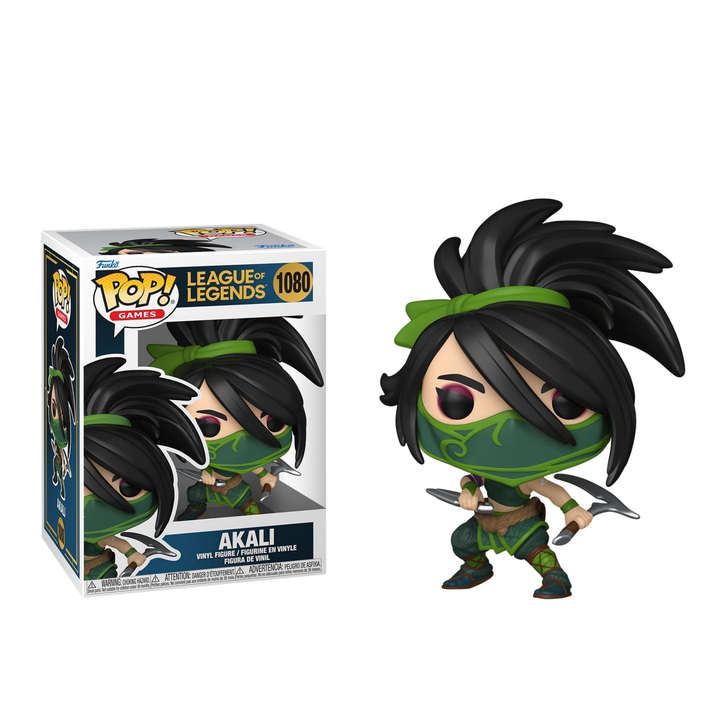 Akali Funko Pop! Games League of Legends - Approx. 4 3/4" Collectible Vinyl Figure #1080 with Display Box Protector Case