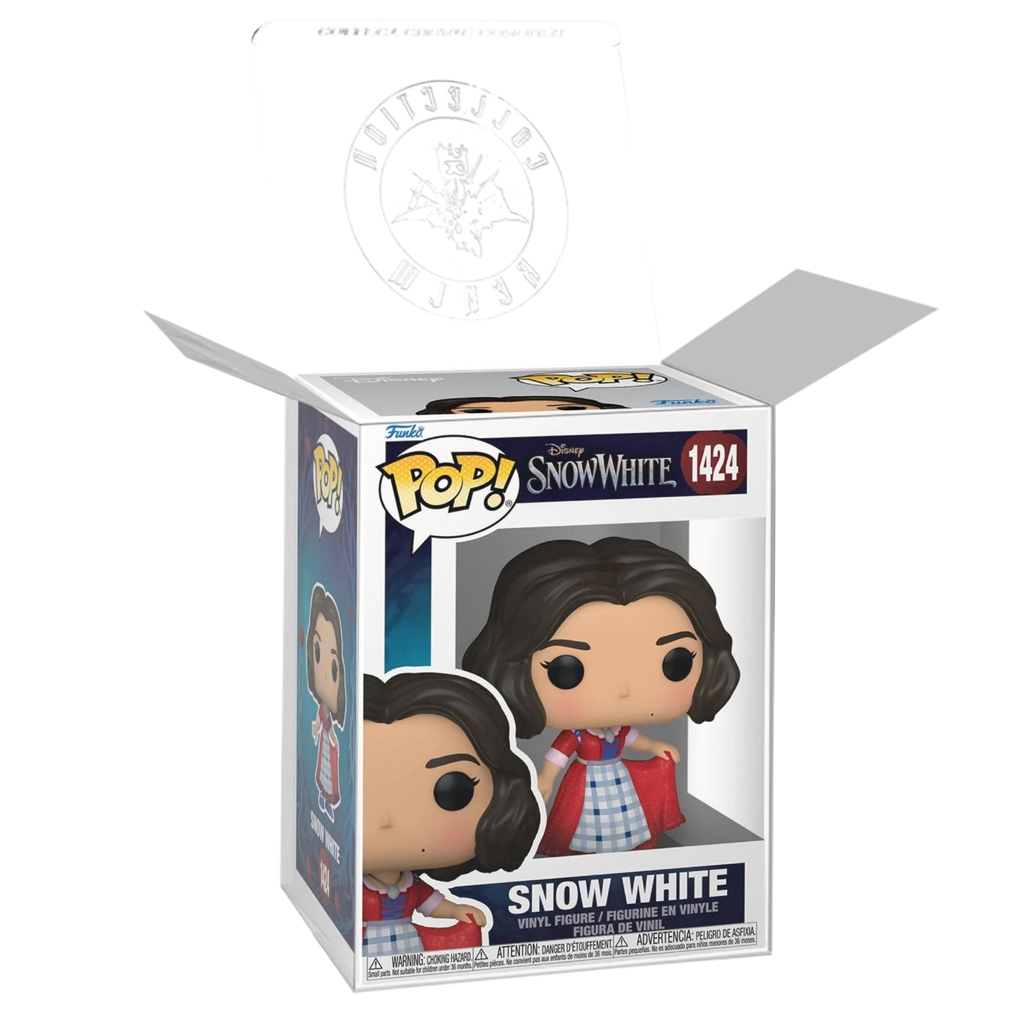 Snow White (Plaid) Funko Pop! Disney Snow White Live Action - Approx. 4" Collectible Vinyl Figure #1424 Bundled with Display Box Protector Case