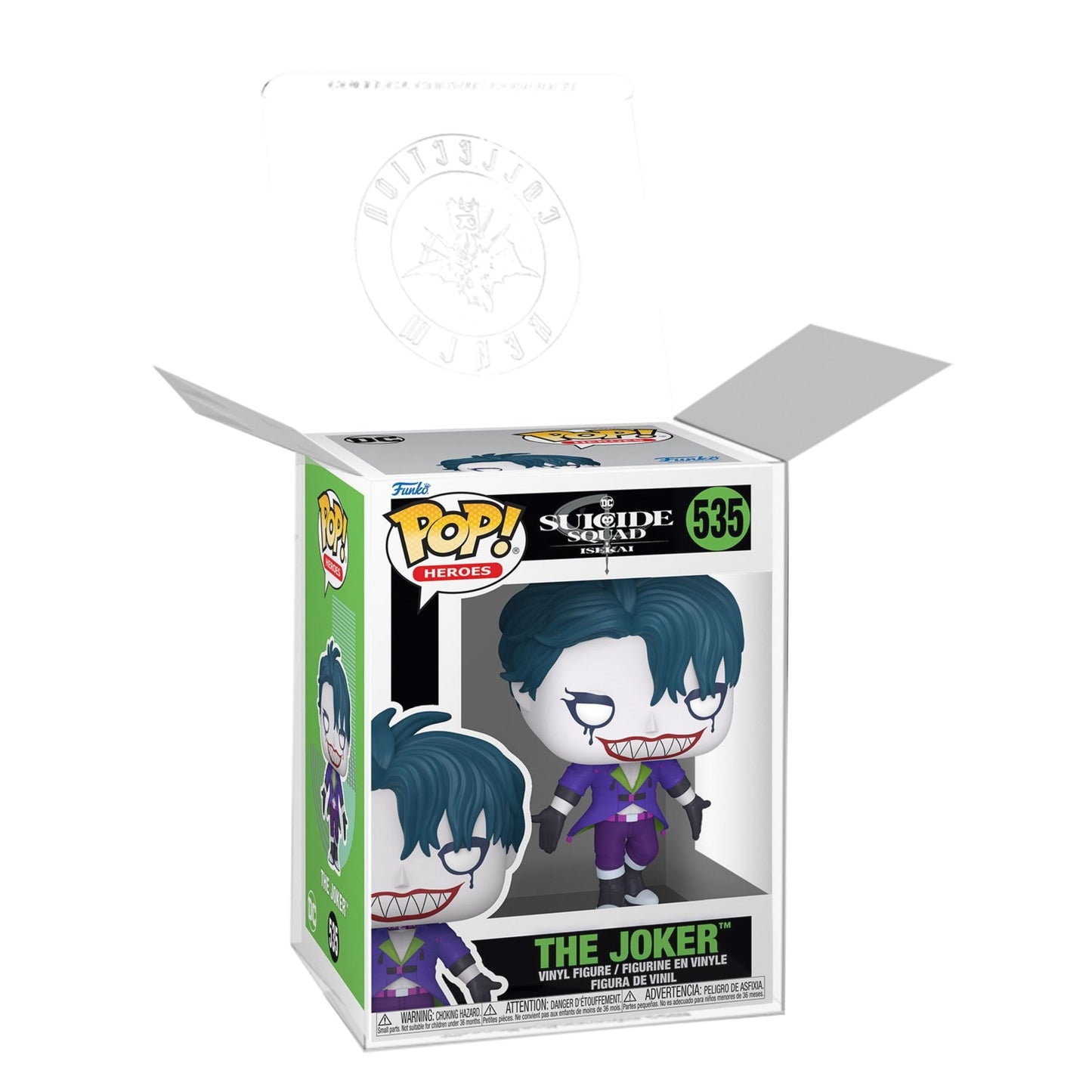 The Joker Funko Pop! Heroes DC Suicide Squad Isekai - Approx. 4 1/2" Collectible Vinyl Figure #535 with Display Box Protector Case