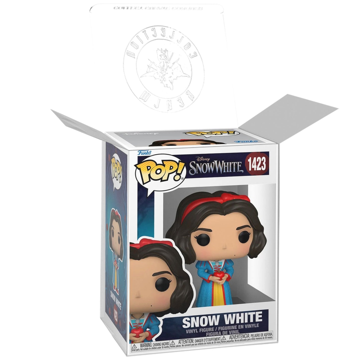 Snow White with Apple Funko Pop! Disney Snow White Live Action - Approx. 4" Collectible Vinyl Figure #1423 Bundled with Display Box Protector Case