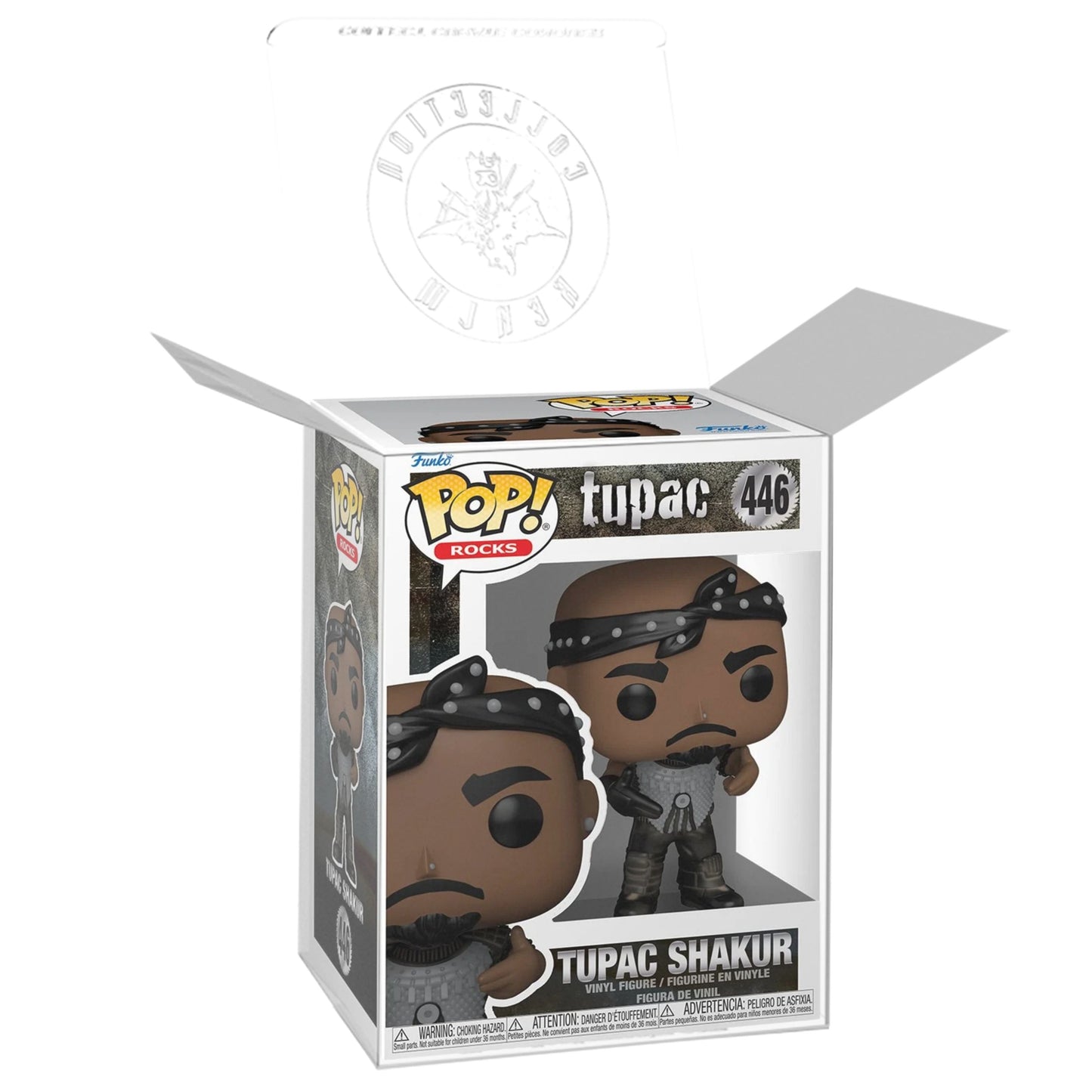 Tupac Shakur (California Love) Funko Pop! Rocks - Approx. 3 3/4" Collectible Vinyl Figure #446 with Display Box Protector Case