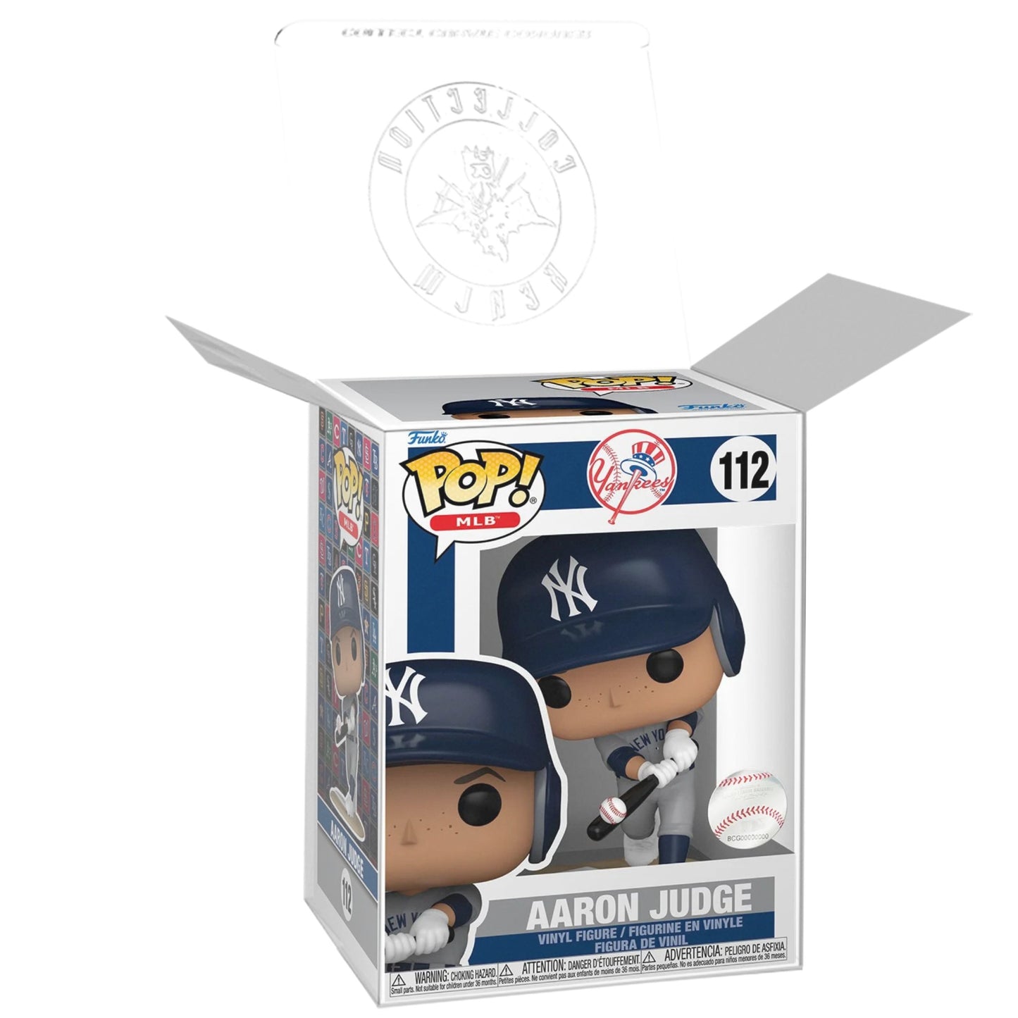 Aaron Judge Funko Pop! Baseball MLB Yankees - Approx. 4" Collectible Vinyl Figure #112 Bundled with Display Box Protector Case