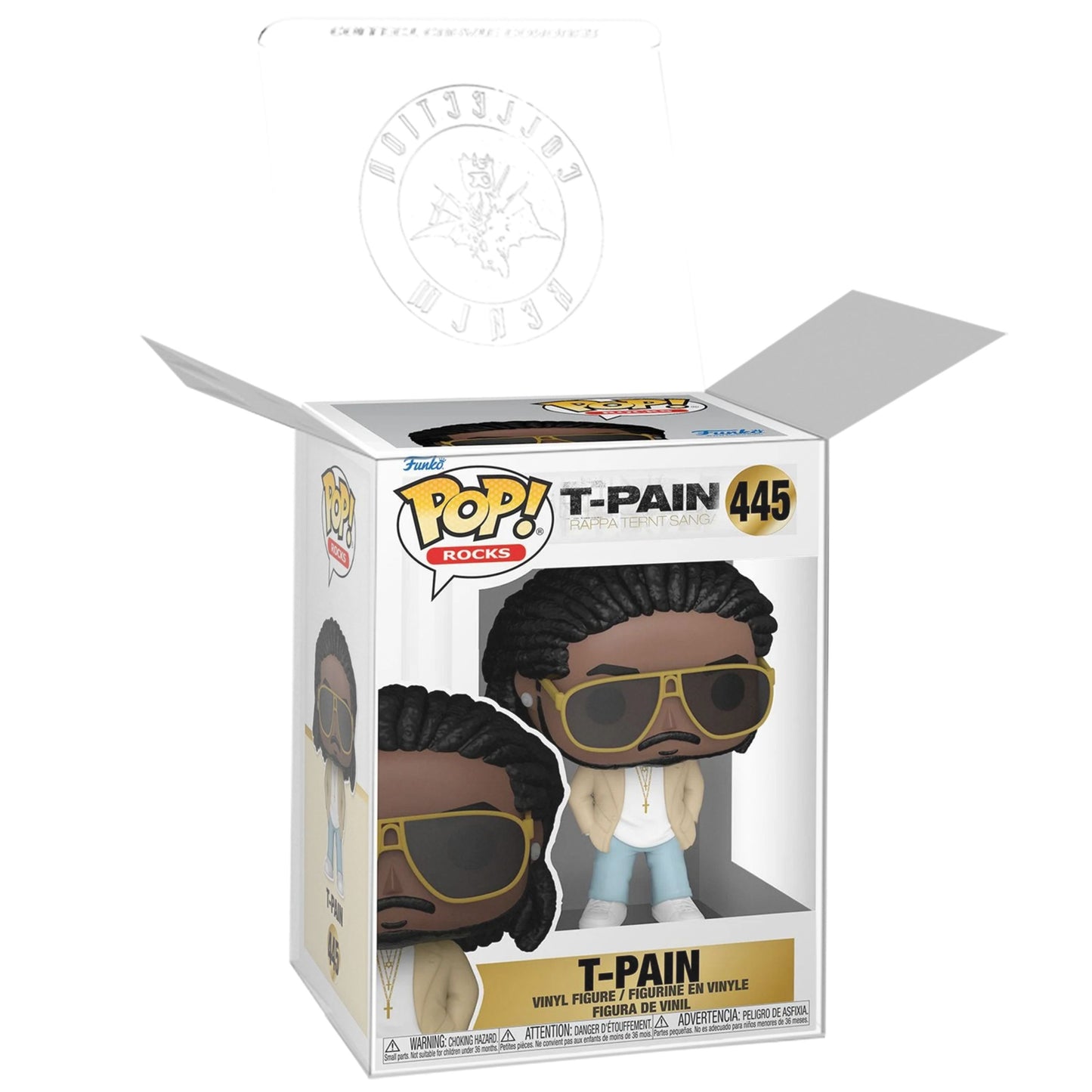 T-Pain (Rappa Ternt Sanga) Funko Pop! Rocks - Approx. 4" Collectible Vinyl Figure #445 with Display Box Protector Case
