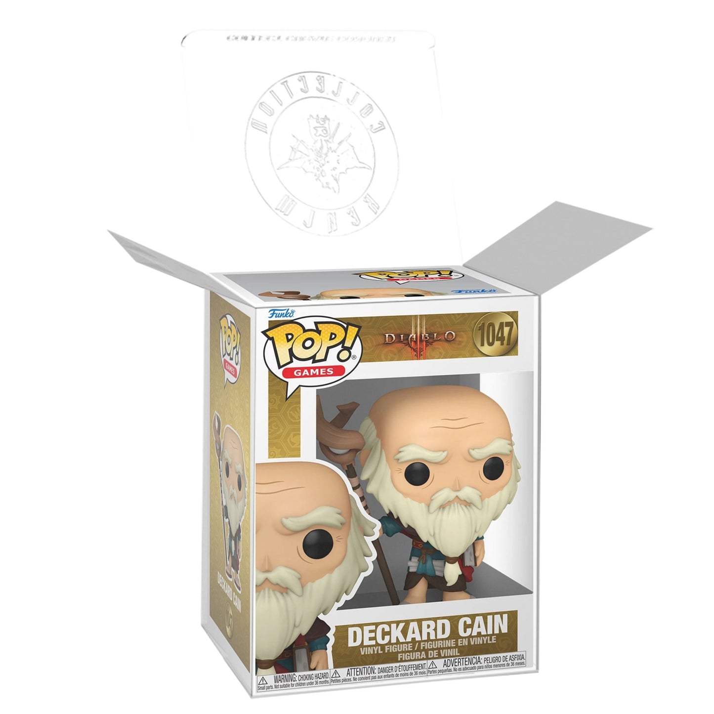 Deckard Cain Funko Pop! Games Diablo 3 - Approx. 3 3/4" Collectible Vinyl Figure #1047 with Display Box Protector Case
