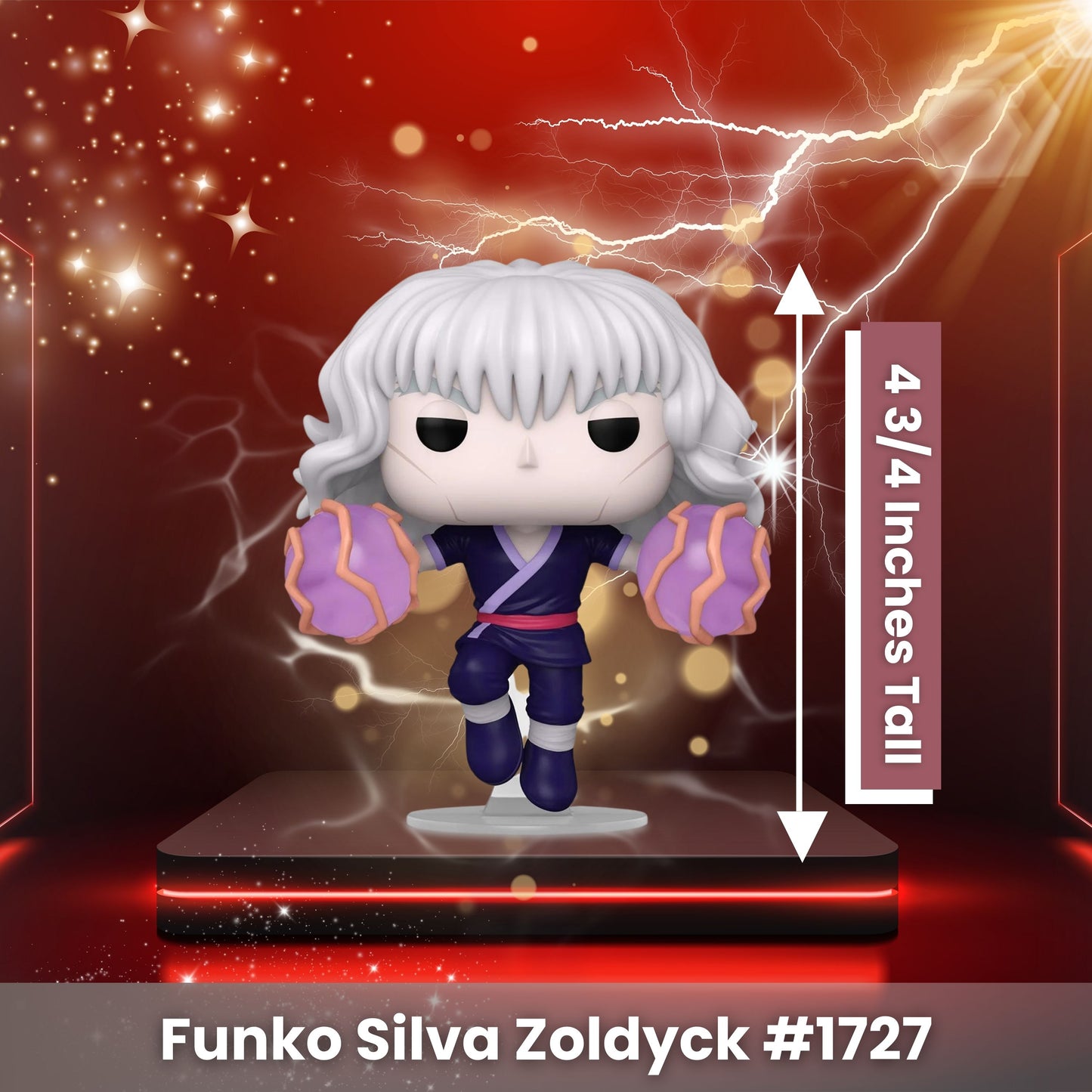 Silva Zoldyck Funko Pop! Animation Hunter X Hunter - Approx. 4 3/4" Collectible Vinyl Figure #1727 with Display Box Protector Case