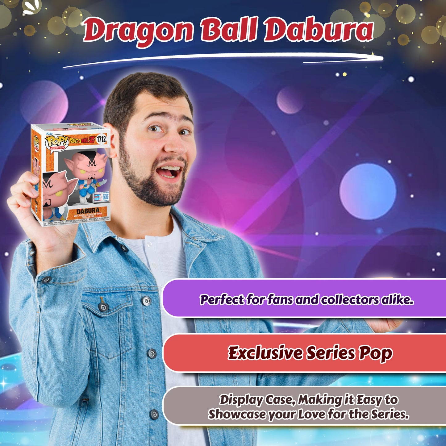 Dabura Funko Pop! Animation Dragon Ball Z - NYCC 2024 Exclusive - Approx. 4.3" Collectible Limited Edition Vinyl Figure #1712 with Display Box Protector Case
