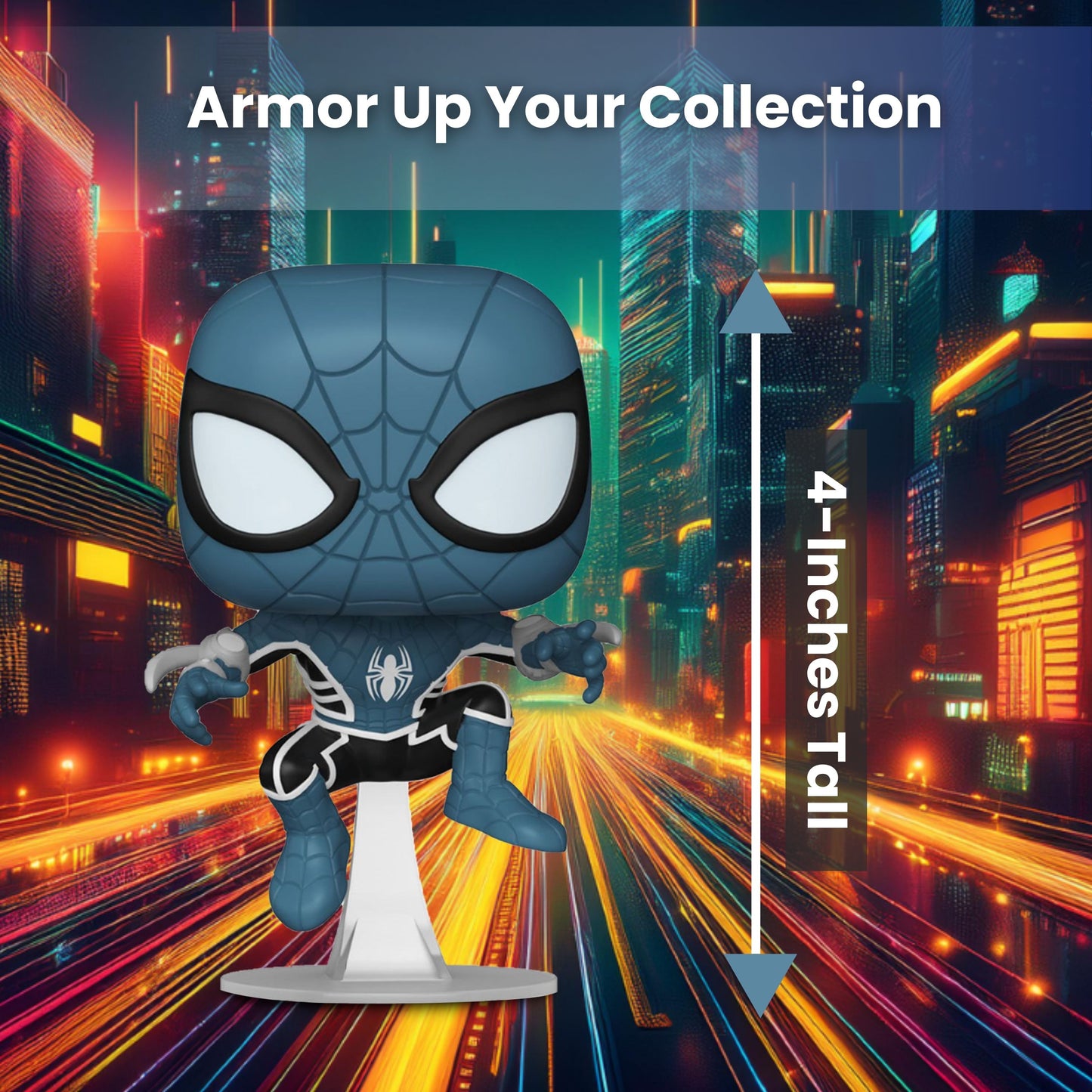 Spider-Man (Fear Itself Suit) Funko Pop! Marvel Comic Spider-Man - Approx. 4" Collectible Vinyl Figure #1445 with Display Box Protector Case