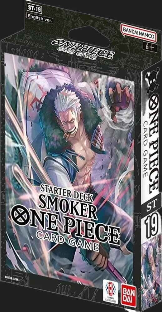 smoker one piece card game One Piece TCG Starter Deck Smoker ST-19 Bandai Namco (50-Card Deck) –  COLLECTION REALM