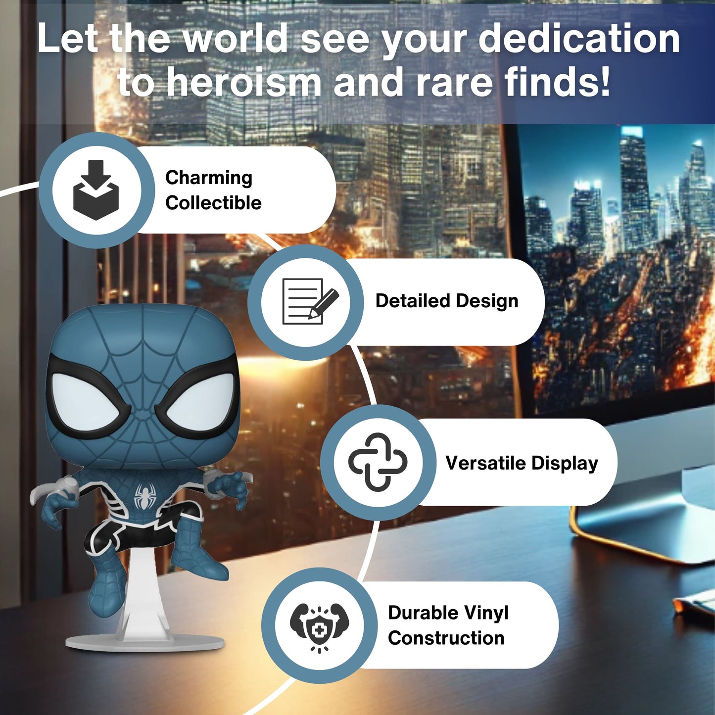 Spider-Man (Fear Itself Suit) Funko Pop! Marvel Comic Spider-Man - Approx. 4" Collectible Vinyl Figure #1445 with Display Box Protector Case