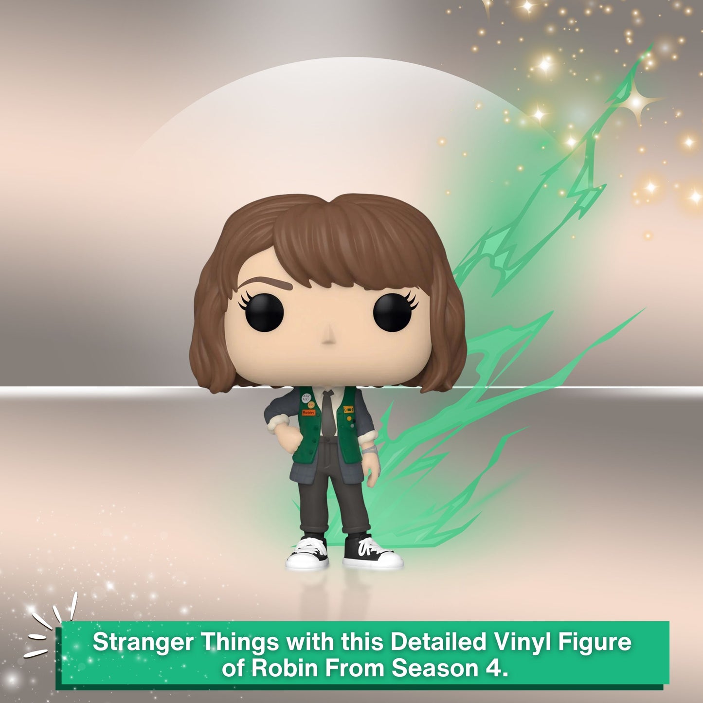 Robin Funko Pop! Television: Stranger Things - Approx. 3 3/4" Collectible Vinyl Figure #1244 with Display Box Protector Case
