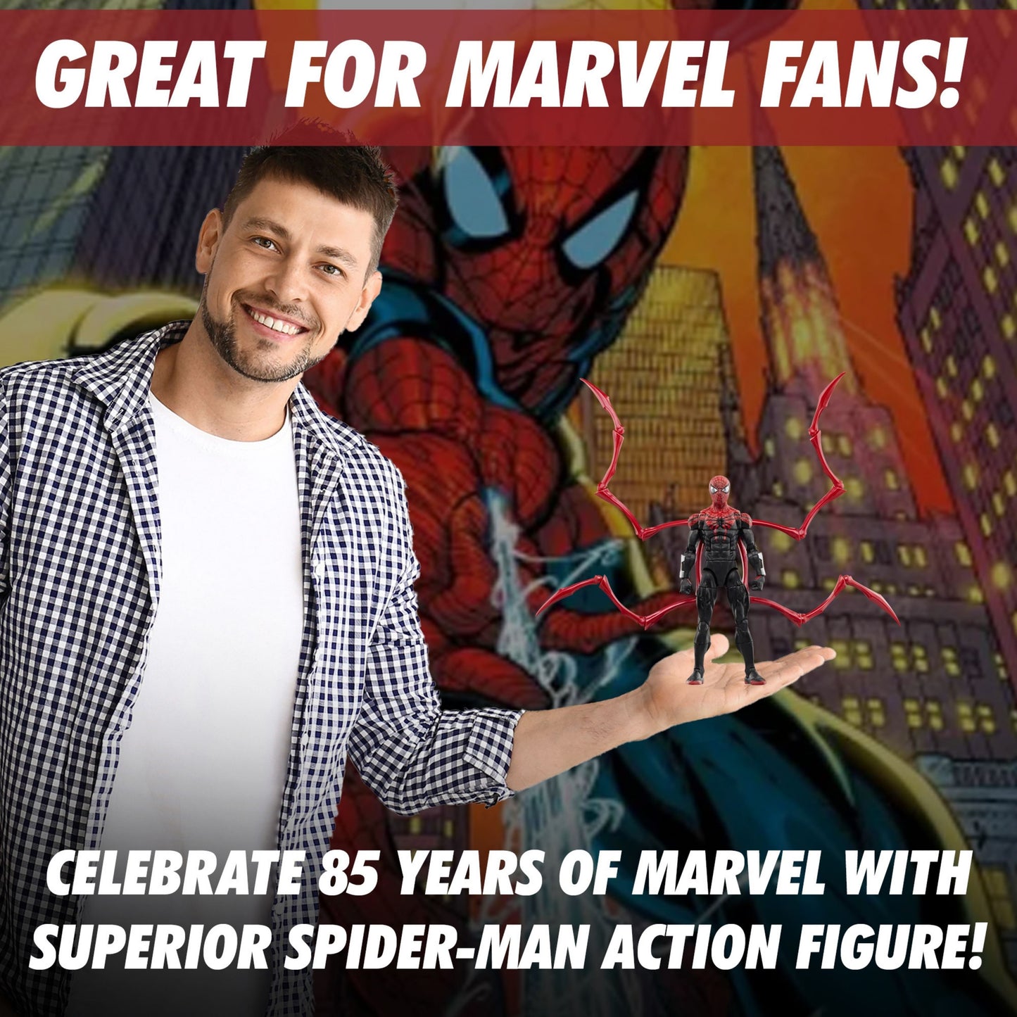 Superior Spider-Man Marvel Legends Series - 85th Anniversary Comics - 6" Collectible Action Figure by Hasbro