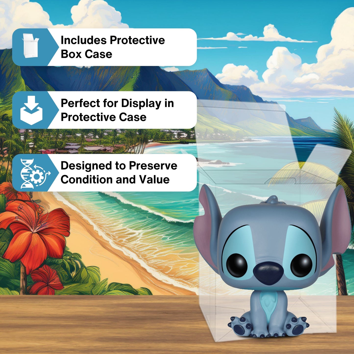 Seated Stitch Funko Pop! Disney Lilo and Stitch - Approx. 3 3/4" Collectible Vinyl Figure #159 with Display Box Protector Case