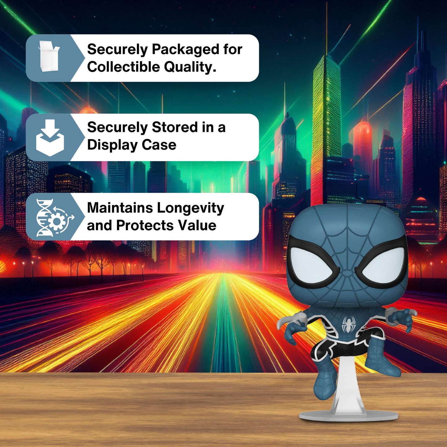 Spider-Man (Fear Itself Suit) Funko Pop! Marvel Comic Spider-Man - Approx. 4" Collectible Vinyl Figure #1445 with Display Box Protector Case