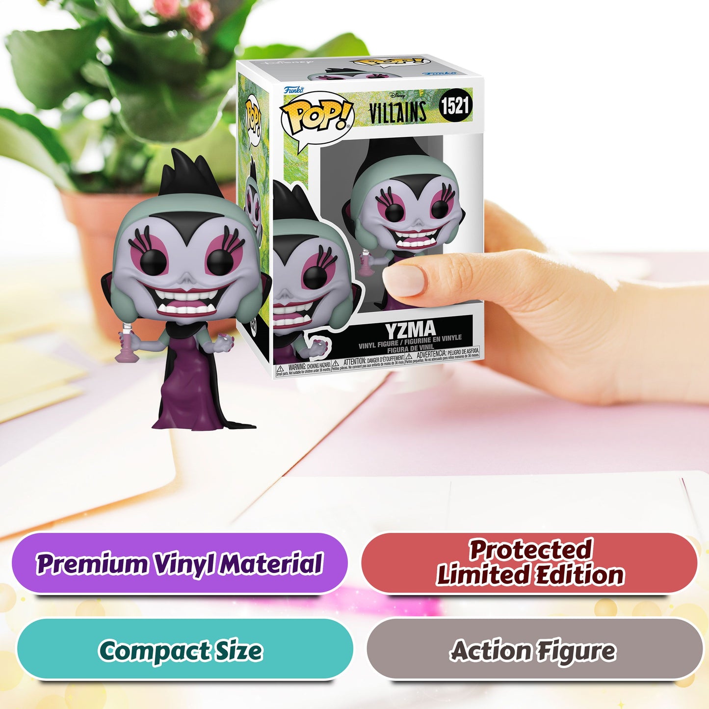 Yzma Funko Pop! Disney Villains - Emperors New Groove - Approx. 4 1/2" Collectible Vinyl Figure #1521 with Display Box Protector Case