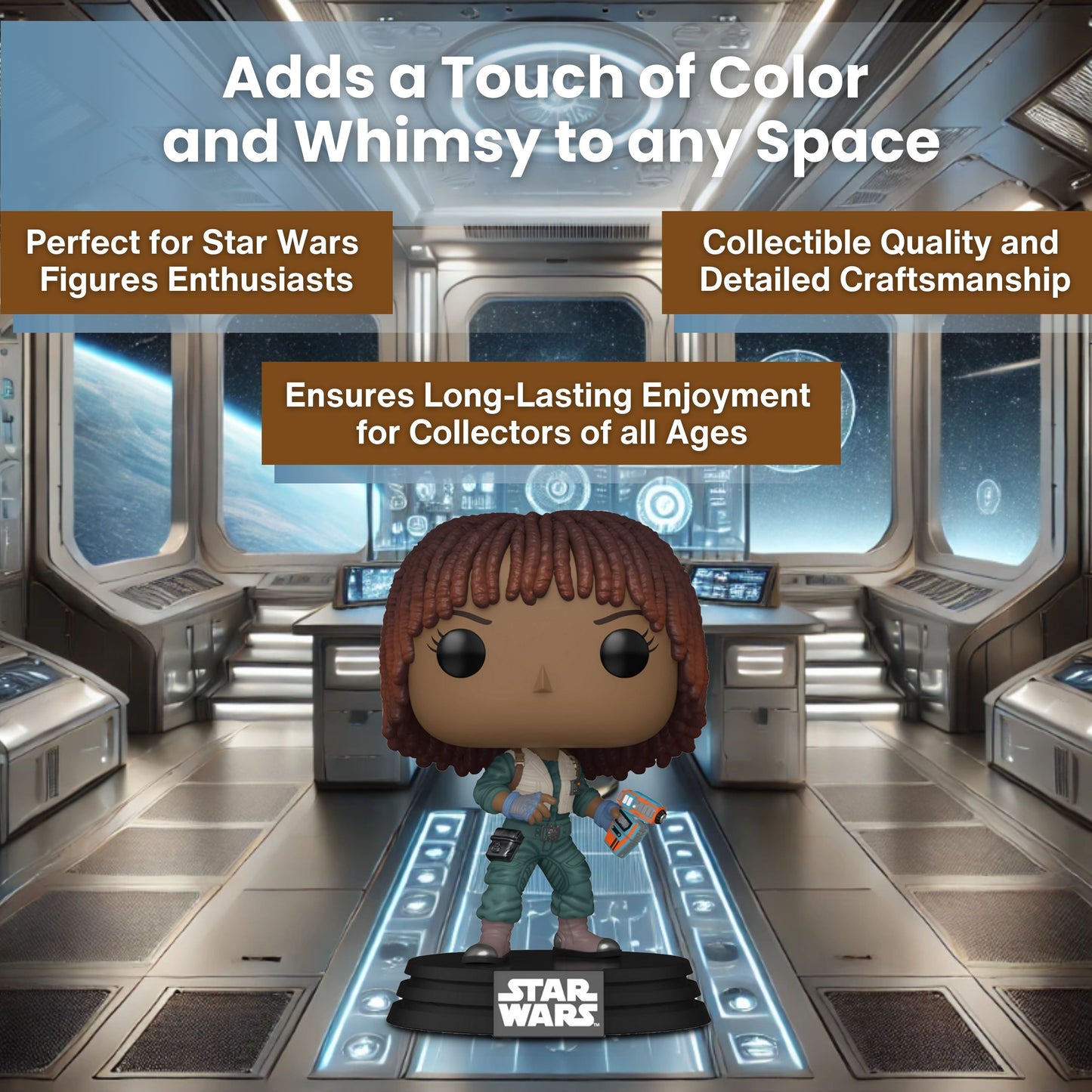 Acolyte Osha Aniseya Funko Pop! Star Wars - Vinyl Figure #722 with Display Box Protector Case