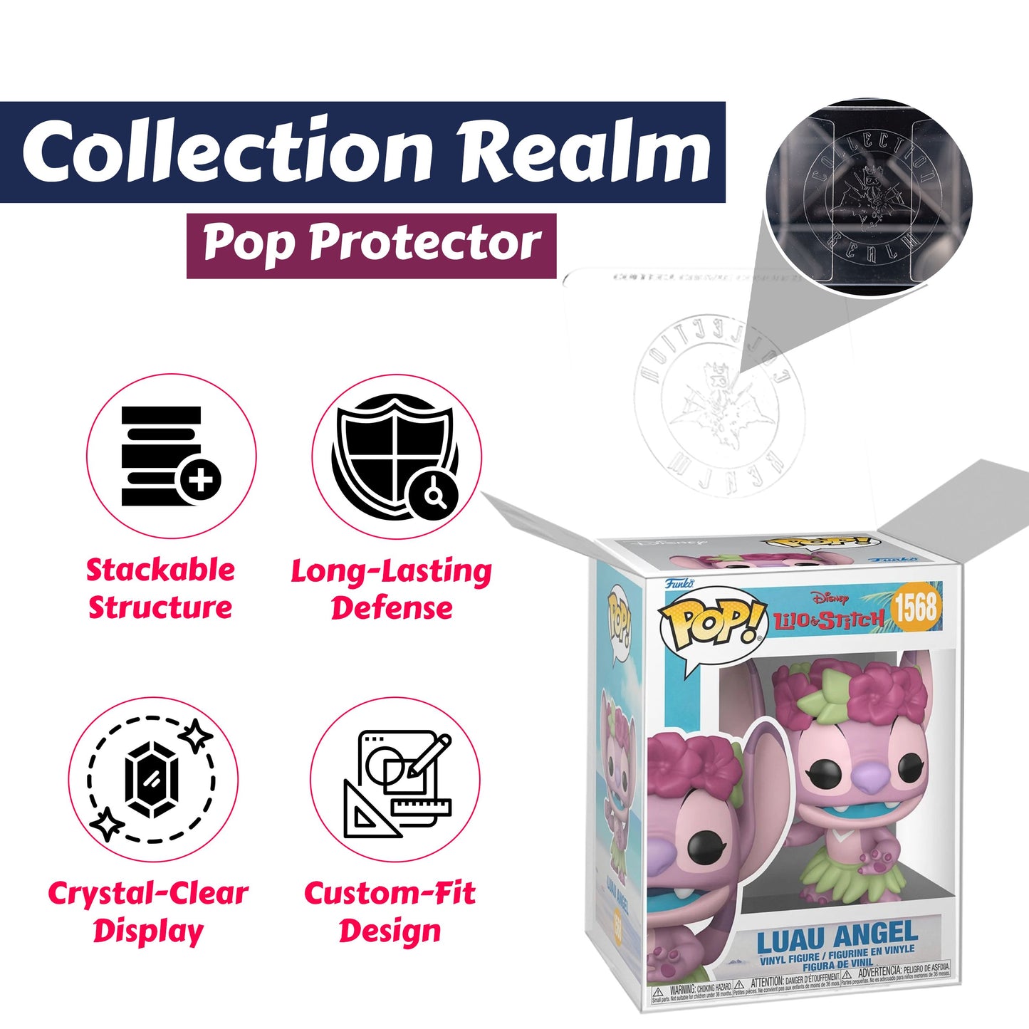 Luau Angel Funko Pop! Disney Lilo and Stitch - Approx. 3 3/4" Collectible Vinyl Figure #1568 Bundled with Display Box Protector Case