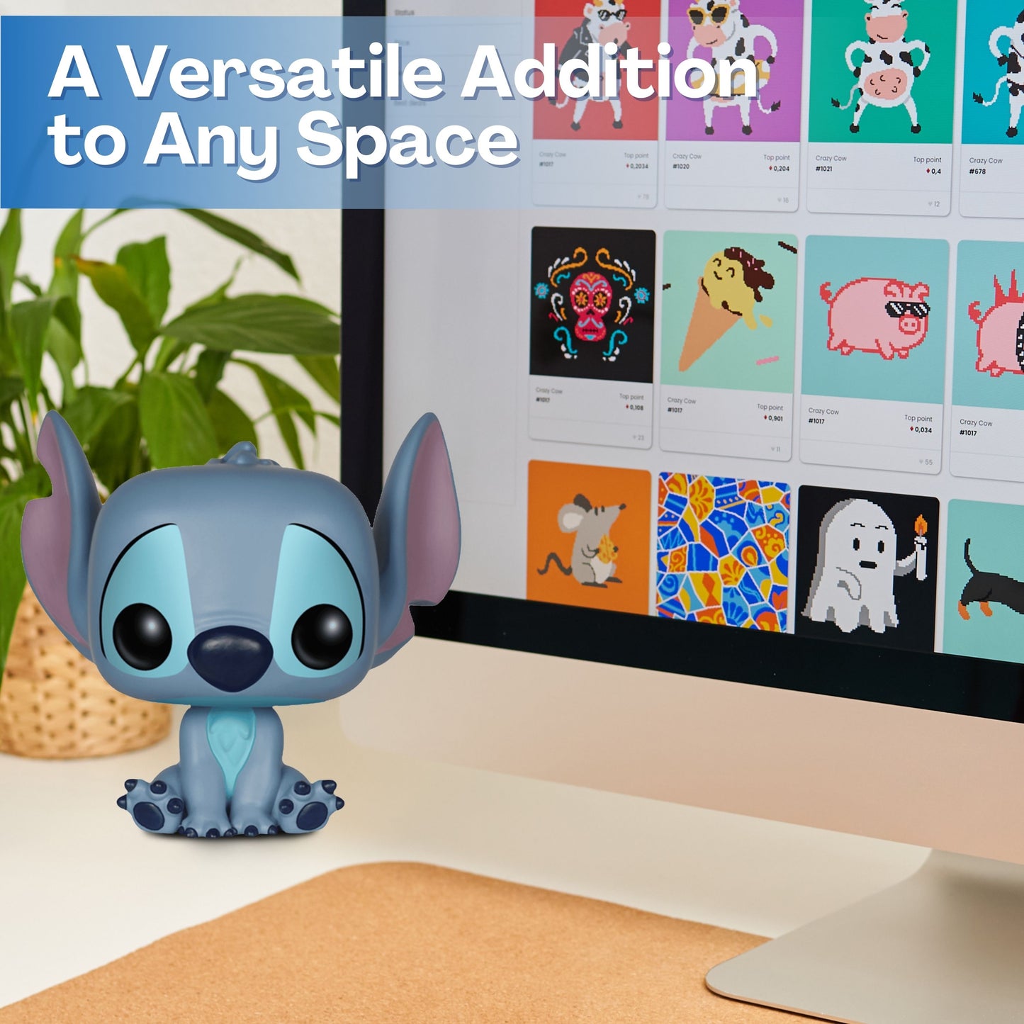 Seated Stitch Funko Pop! Disney Lilo and Stitch - Approx. 3 3/4" Collectible Vinyl Figure #159 with Display Box Protector Case
