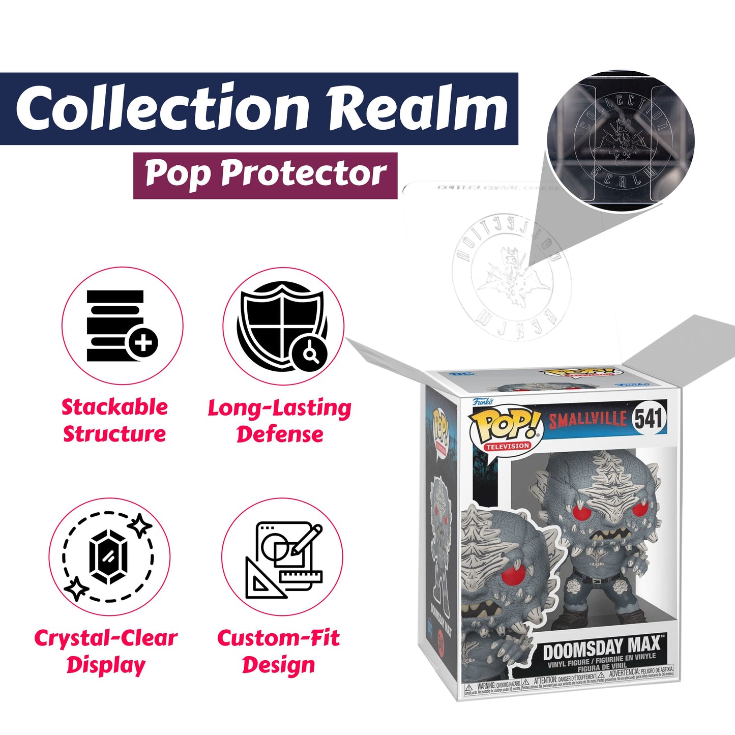 Doomsday Max Funko Pop! Television Smallville - Approx. 3 3/4" Collectible Vinyl Figure #541 Bundled with Display Box Protector Case