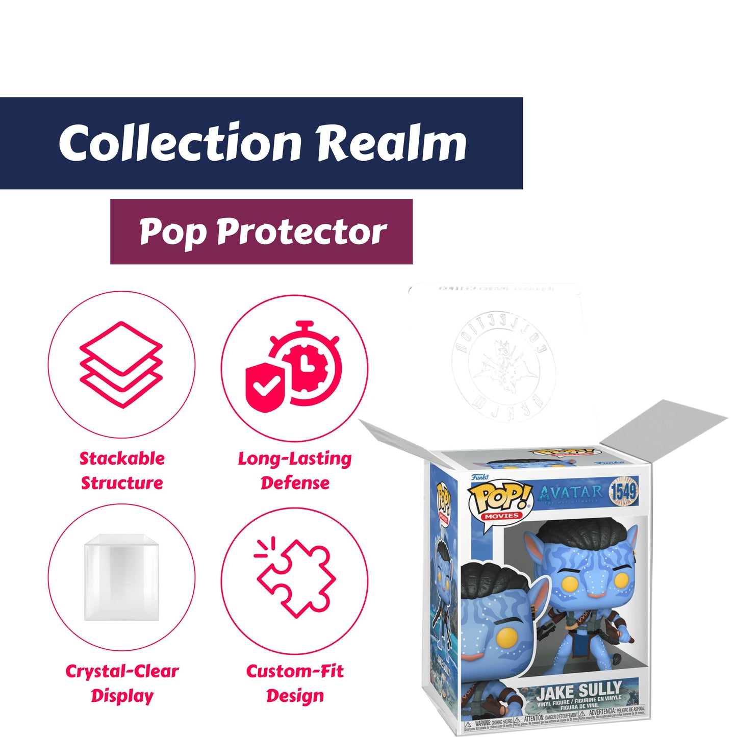 Jake Sully (Battle Pose) Funko Pop! Movies Avatar The Way of Water - Approx.4.2" Collectible Vinyl Figure #1549 with Display Box Protector Case