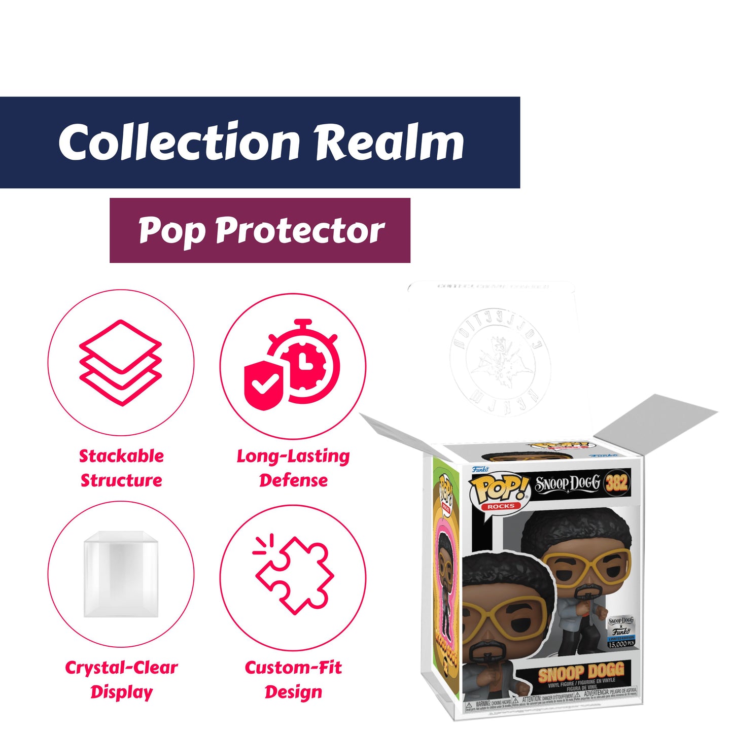 Snoop Dogg (Disco - Sensual Seduction) Funko Pop! Rocks - Snoop Dogg x Funko Limited Edition 15,000 pcs - Approx. 4.2" Collectible Exclusive Vinyl Figure #382 with Display Box Protector Case
