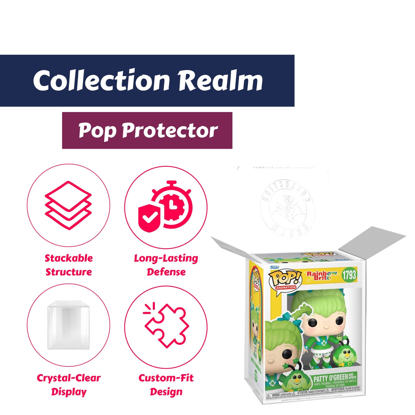 Patty O'Green and Sprite Funko Pop! Animation Rainbow Brite - Approx. 3 3/4" Collectible Vinyl Figure #1793 Bundled with Display Box Protector Case