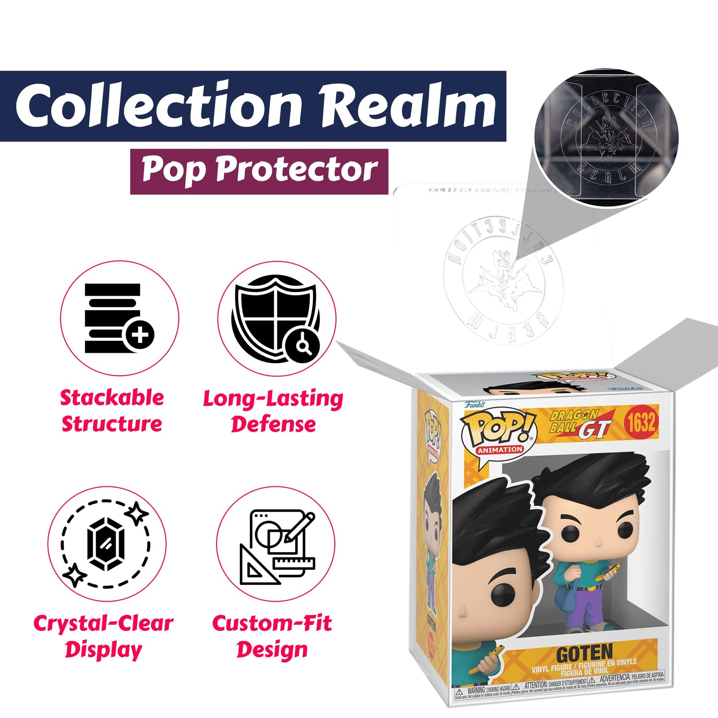 Goten Funko Pop! Animation Dragon Ball GT - Approx. 4.55" Collectible Vinyl Figure #1632 with Display Box Protector Case