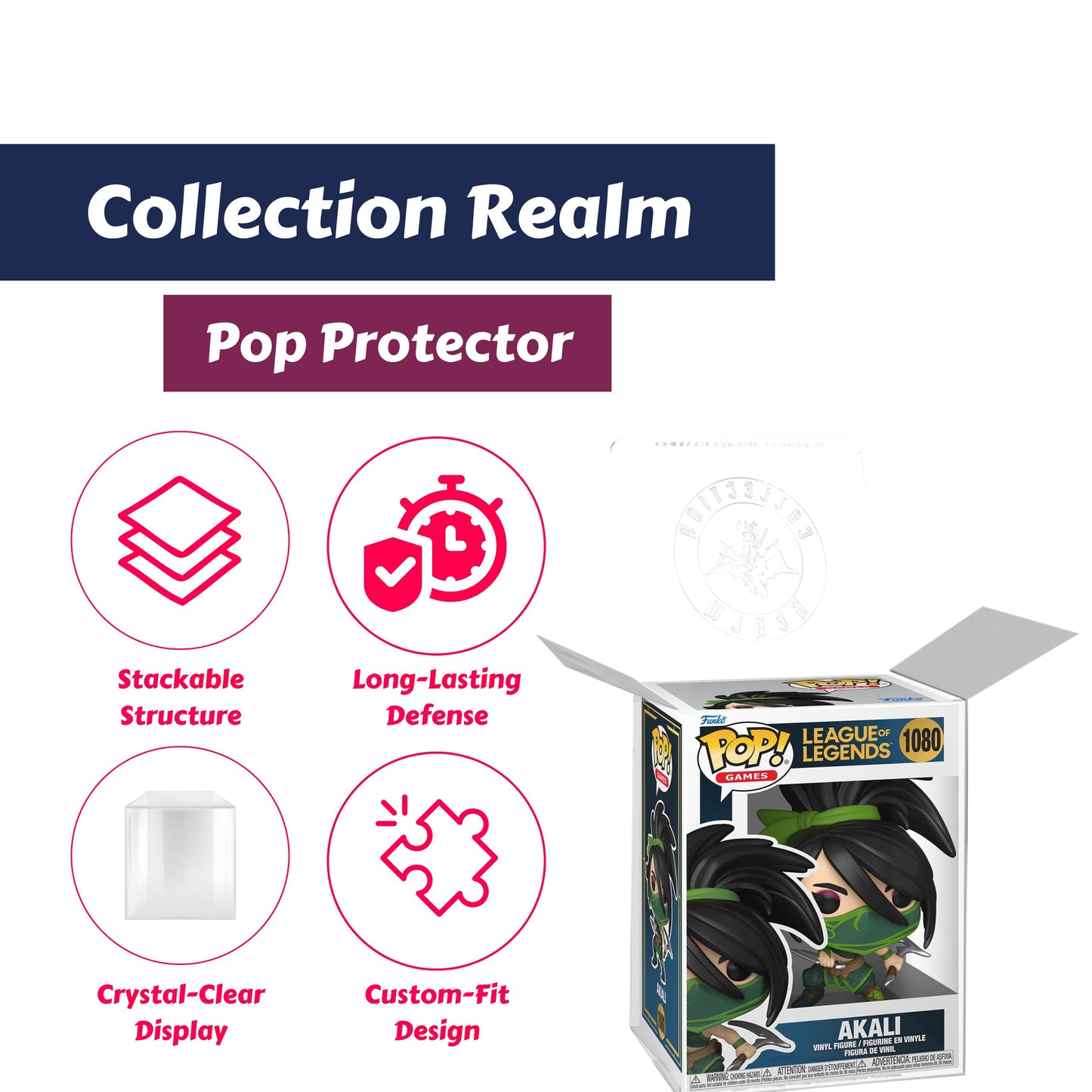 Akali Funko Pop! Games League of Legends - Approx. 4 3/4" Collectible Vinyl Figure #1080 with Display Box Protector Case