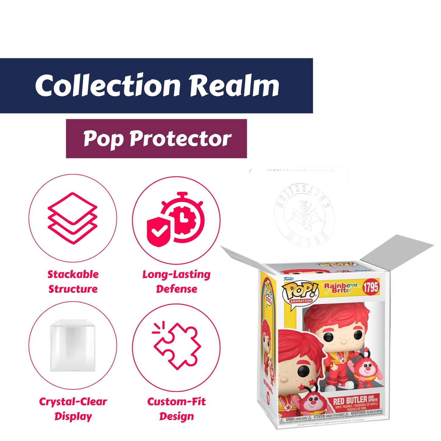 Red Butler and Sprite Funko Pop! Animation Rainbow Brite - Approx. 3 3/4" Collectible Vinyl Figure #1795 Bundled with Display Box Protector Case
