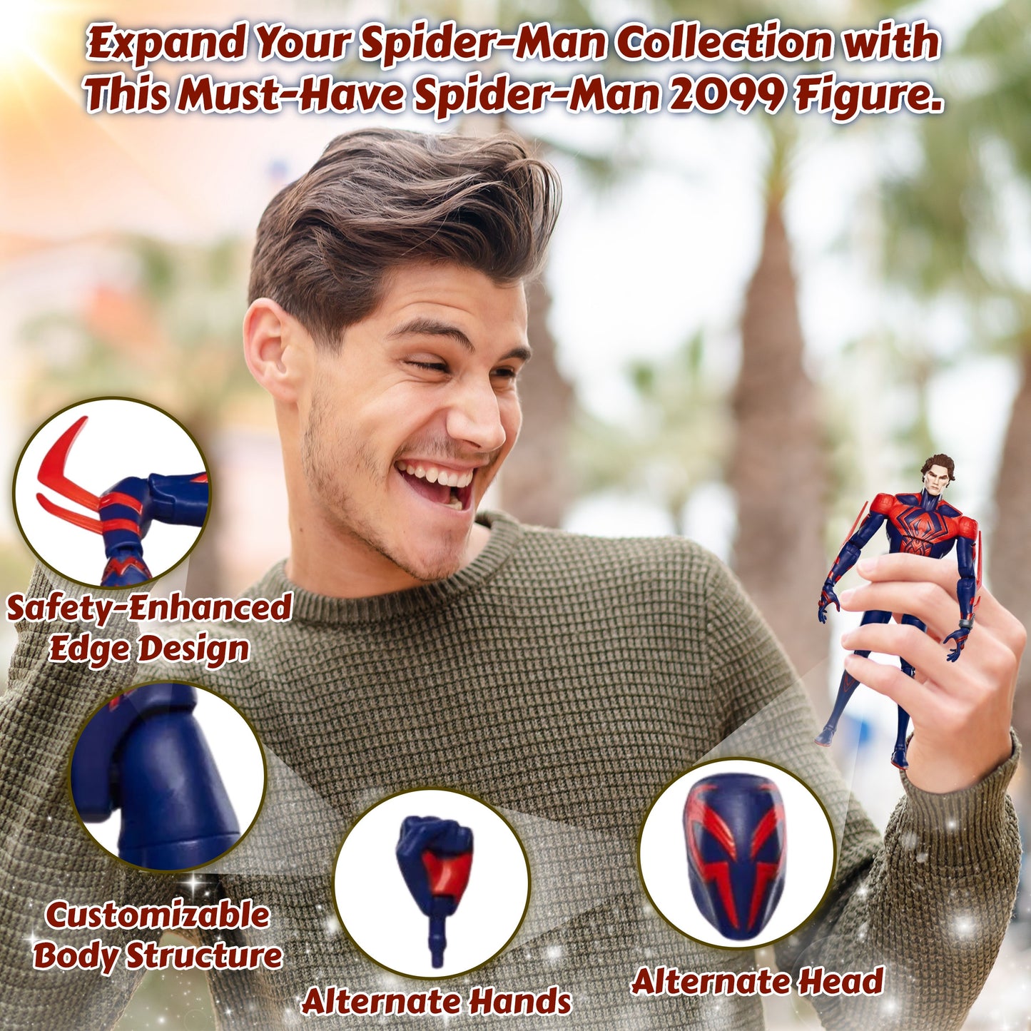 Spider-Man 2099 Marvel Legends Series Spider-Man Across The Spider-Verse Collectible 6-Inch Action Figure