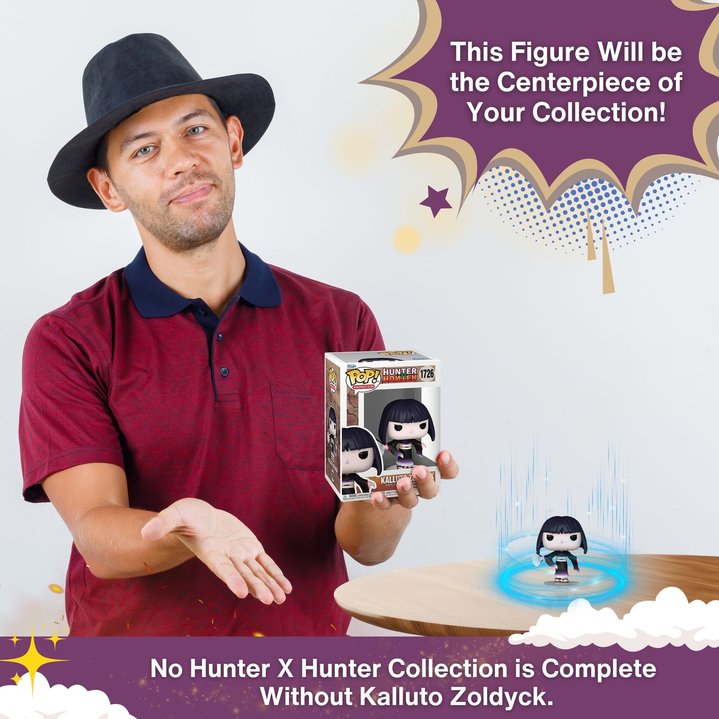 Kalluto Zoldyck Funko Pop! Animation Hunter X Hunter - Approx. 3 3/4" Collectible Vinyl Figure #1726 with Display Box Protector Case