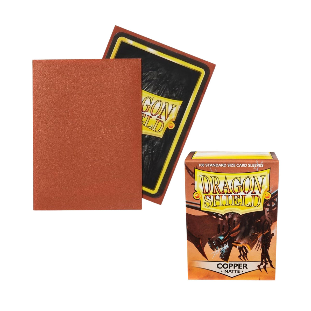 Dragon Shield Card Sleeves Copper Matte 100ct Durable TCG Sleeves for Card Games