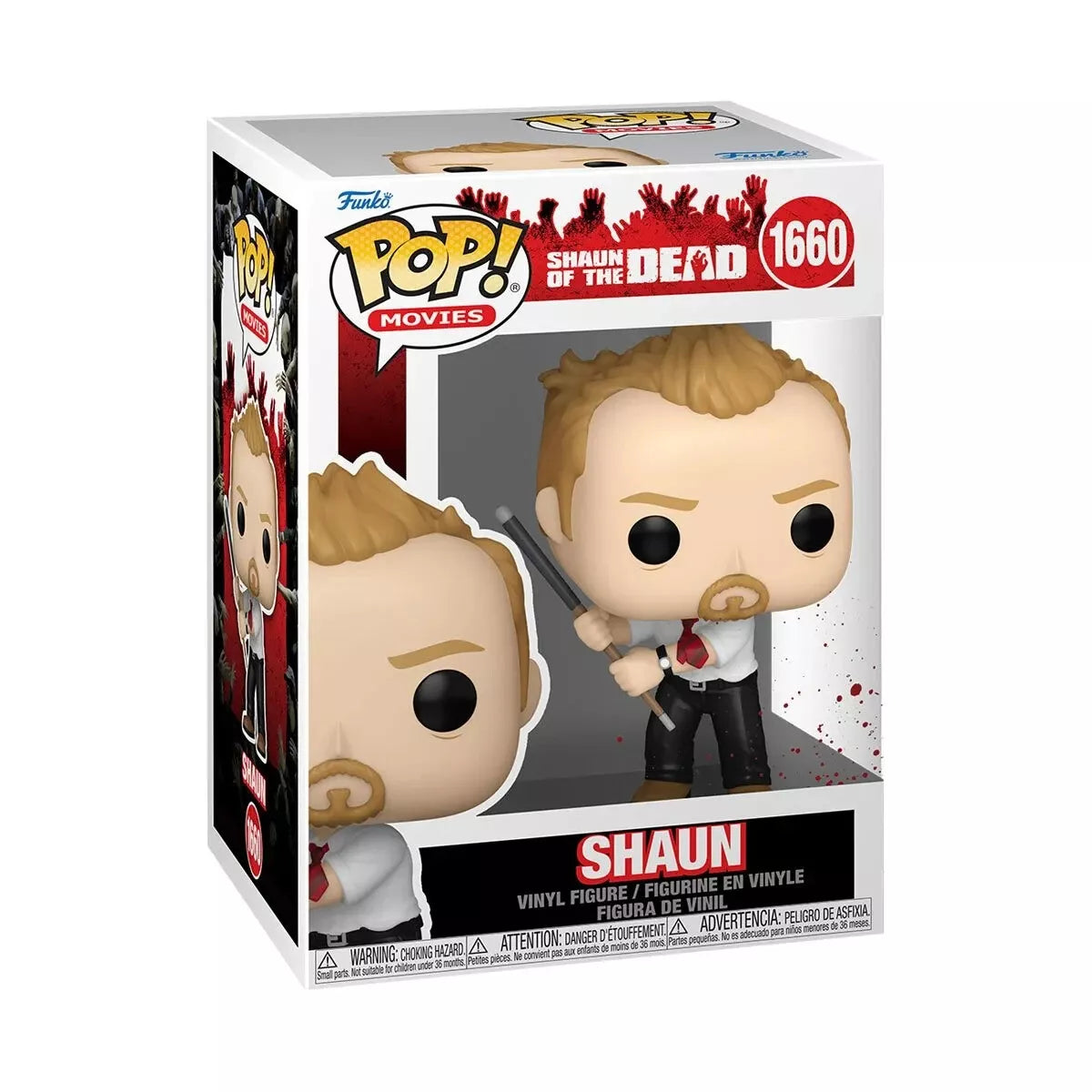 Shaun #1660 Funko Pop! Movies Shaun of the Dead - Set of 2 (Chase and Common) Collectible Vinyl Figures