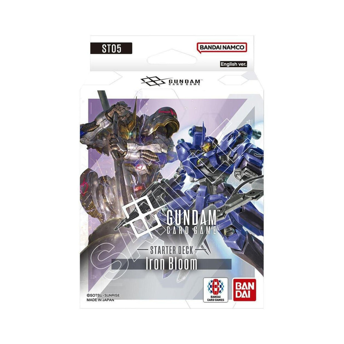 Gundam TCG Starter Deck 05 ST05 Iron Bloom Ready to Play Card Deck, Bandai Gundam Card Game Starter Deck, Collectible Trading Cards, Anime Cards, TCG Prebuilt Deck for Players and Collectors