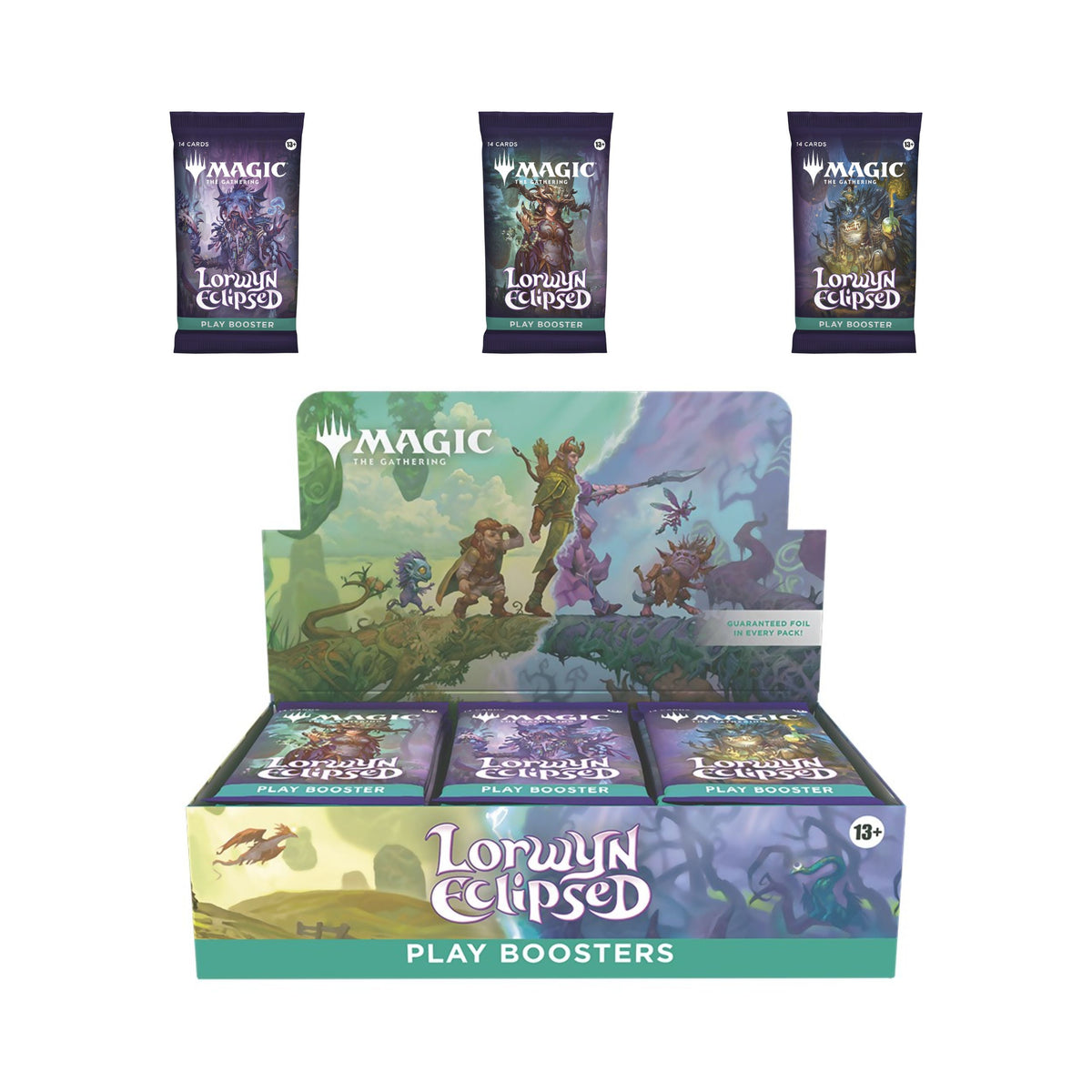 Magic: The Gathering TCG Lorwyn Eclipsed Play Booster Box – 15 Cards per Pack, 30 Packs per Box – MTG Draft & Collectible Booster Packs – Fantasy Trading Card Game