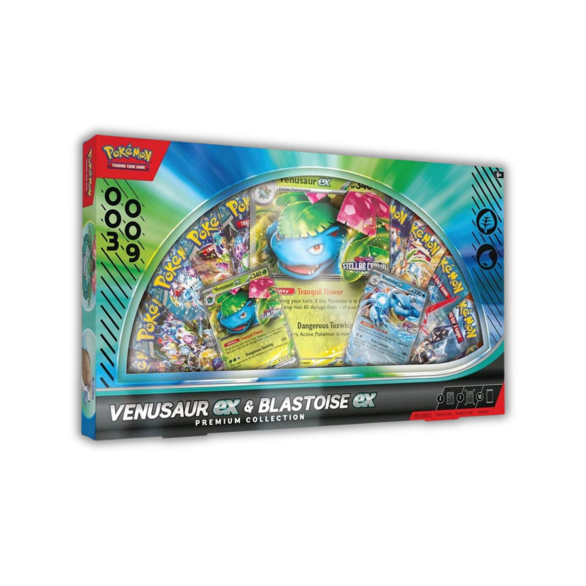 Pokémon TCG Venusaur ex & Blastoise ex Premium Collection – Sealed Pokémon Cards
