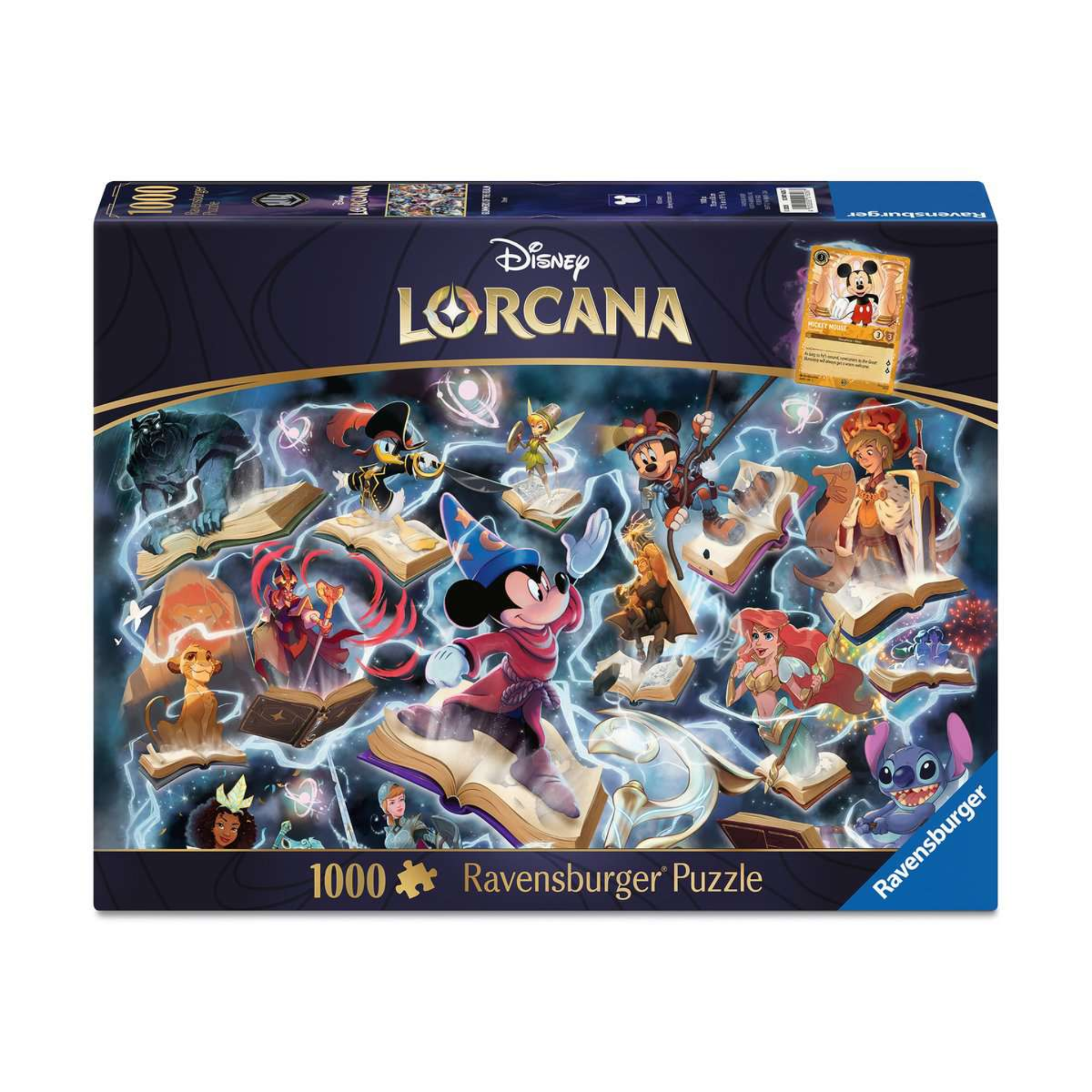 Disney Lorcana Glimmers of the Realm Steel 1000 Piece Puzzle by