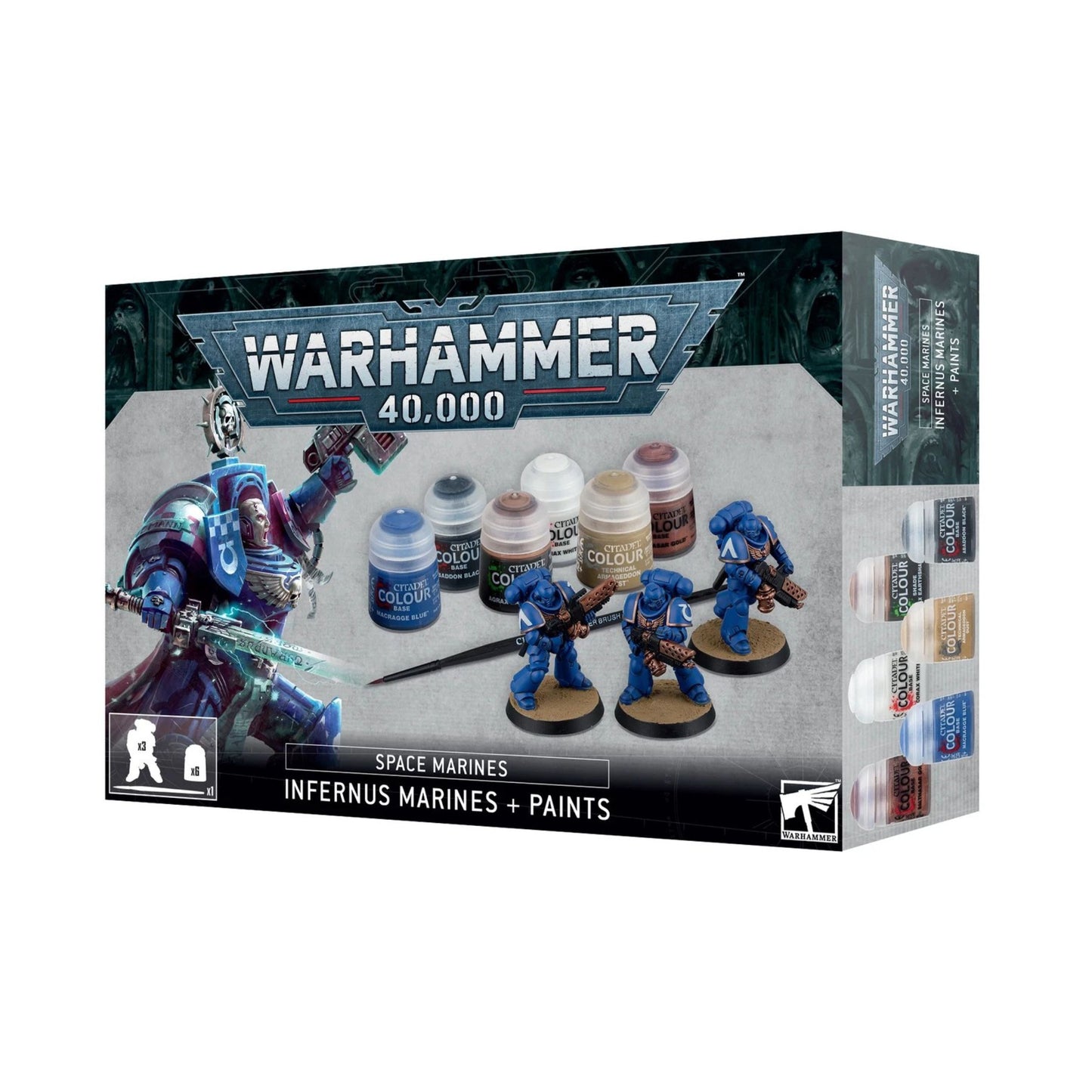 Paints Set Space Marine Infernus Marines Warhammer 40K NIB