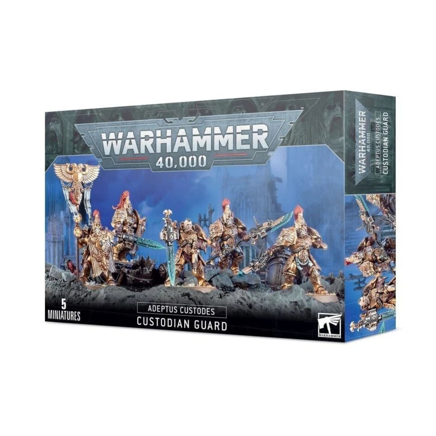 Warhammer 40,000: Adeptus Custodes - Custodian Guard - 5 Miniatures