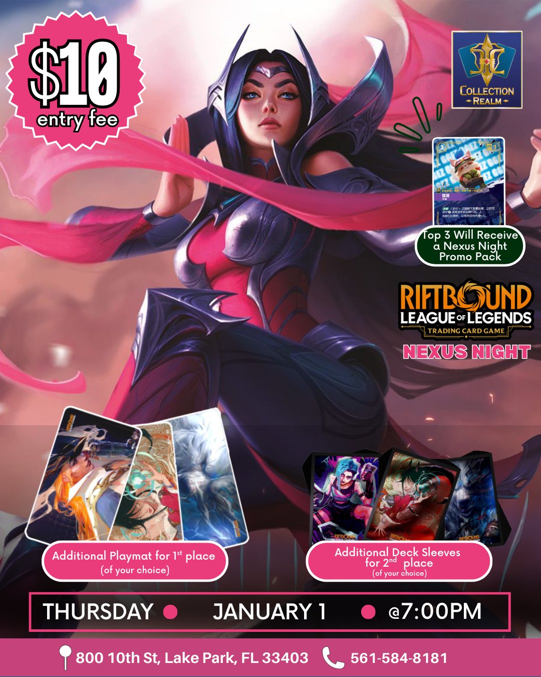 Riftbound: League of Legends TCG Nexus Night – January 1 (Thursday, 7:00 PM)