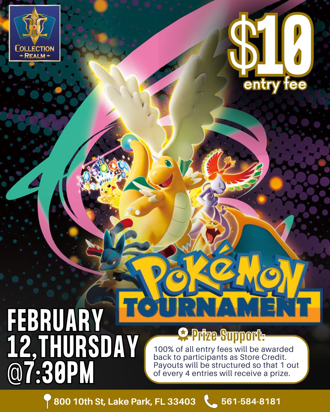 Pokémon Trading Card Game Tournament – Feb 12 (Thu) 7:30 PM