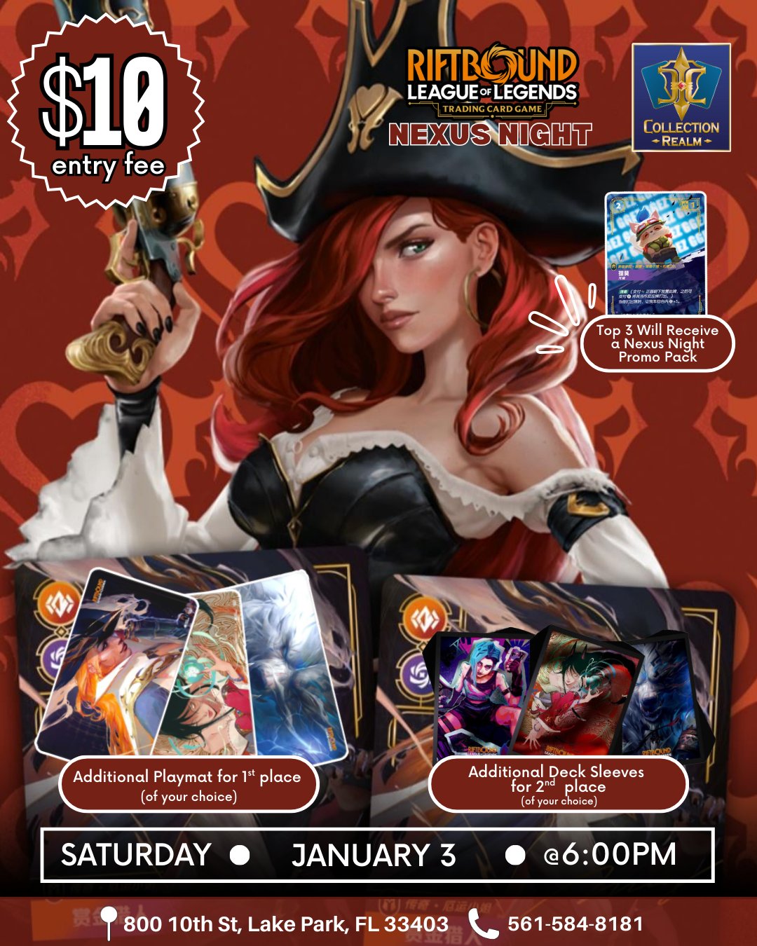 Riftbound: League of Legends TCG Nexus Night – January 3 (Saturday, 6:00 PM)