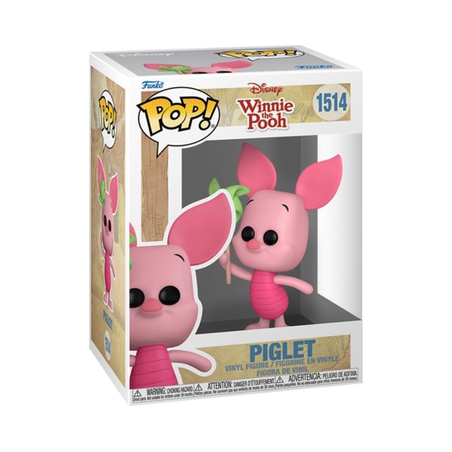 Piglet with Pinwheel Funko Pop! Disney Winnie The Pooh - Approx. 3 1/2" Collectible Vinyl Figure #1514 with Display Box Protector Case