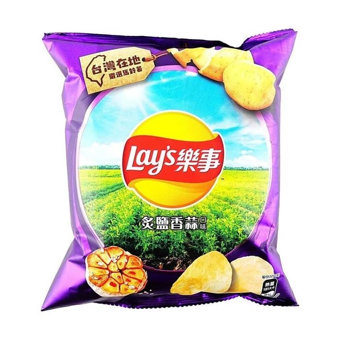 Taiwan Lay's Roasted Salt & Garlic Chips