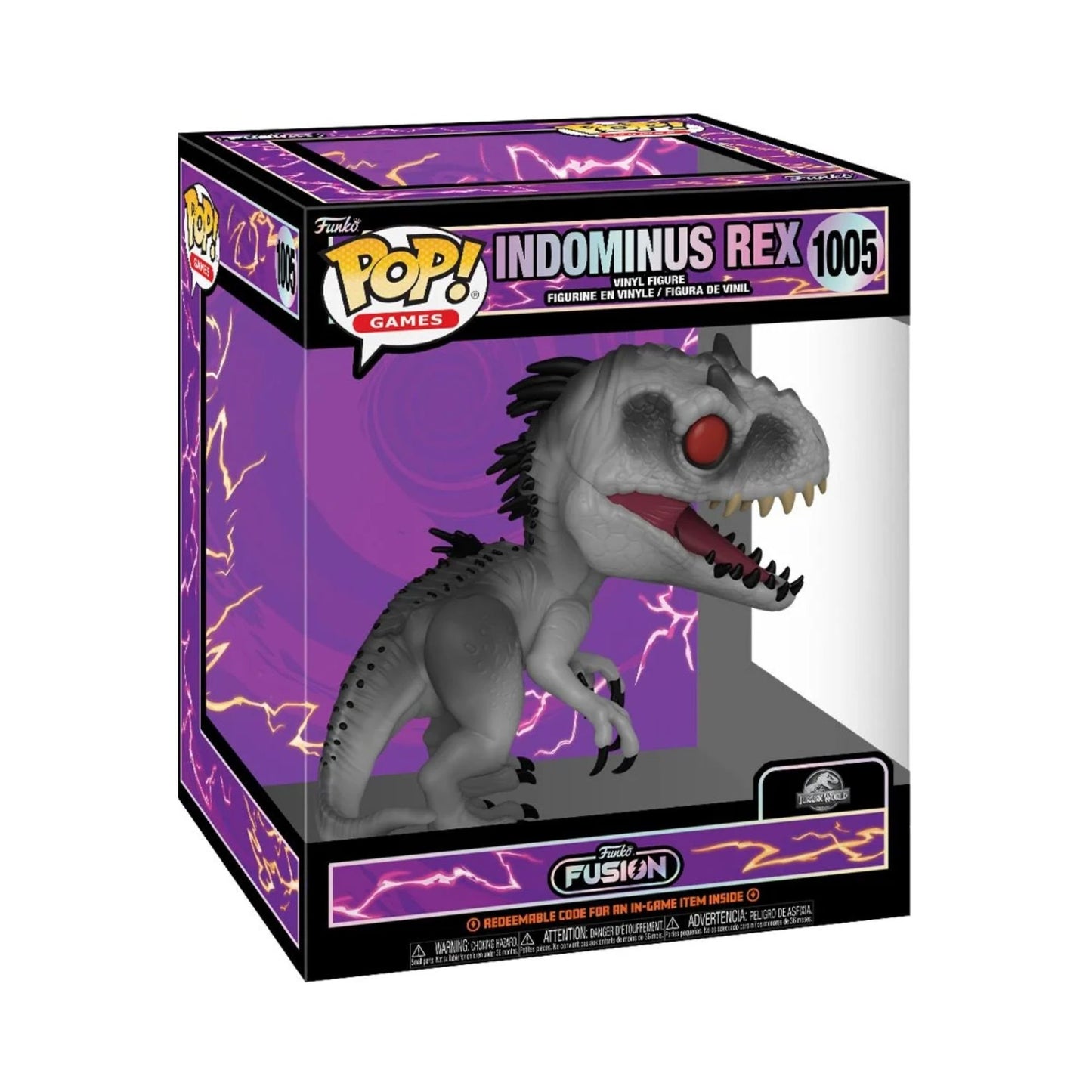 Indominus Rex #1005 Funko Pop! Games Funko Fusion: Jurrasic Park with Exclusive In-Game Item Code - Collectible Vinyl Figure